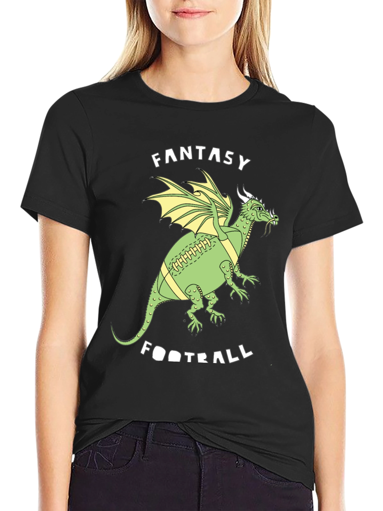 Fantasy Football Dragon T-Shirt - Green