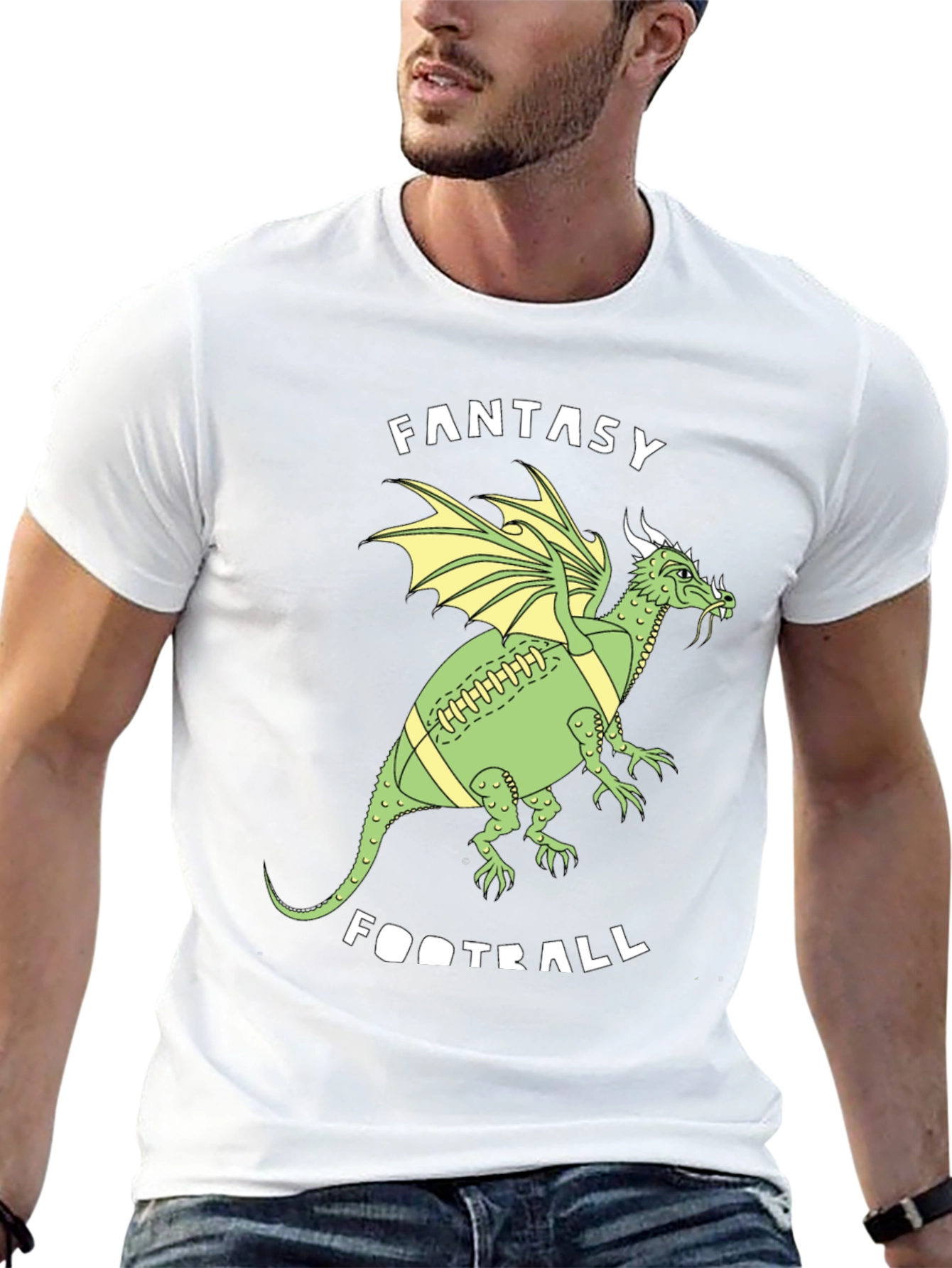 Fantasy Football Dragon T-Shirt - Green