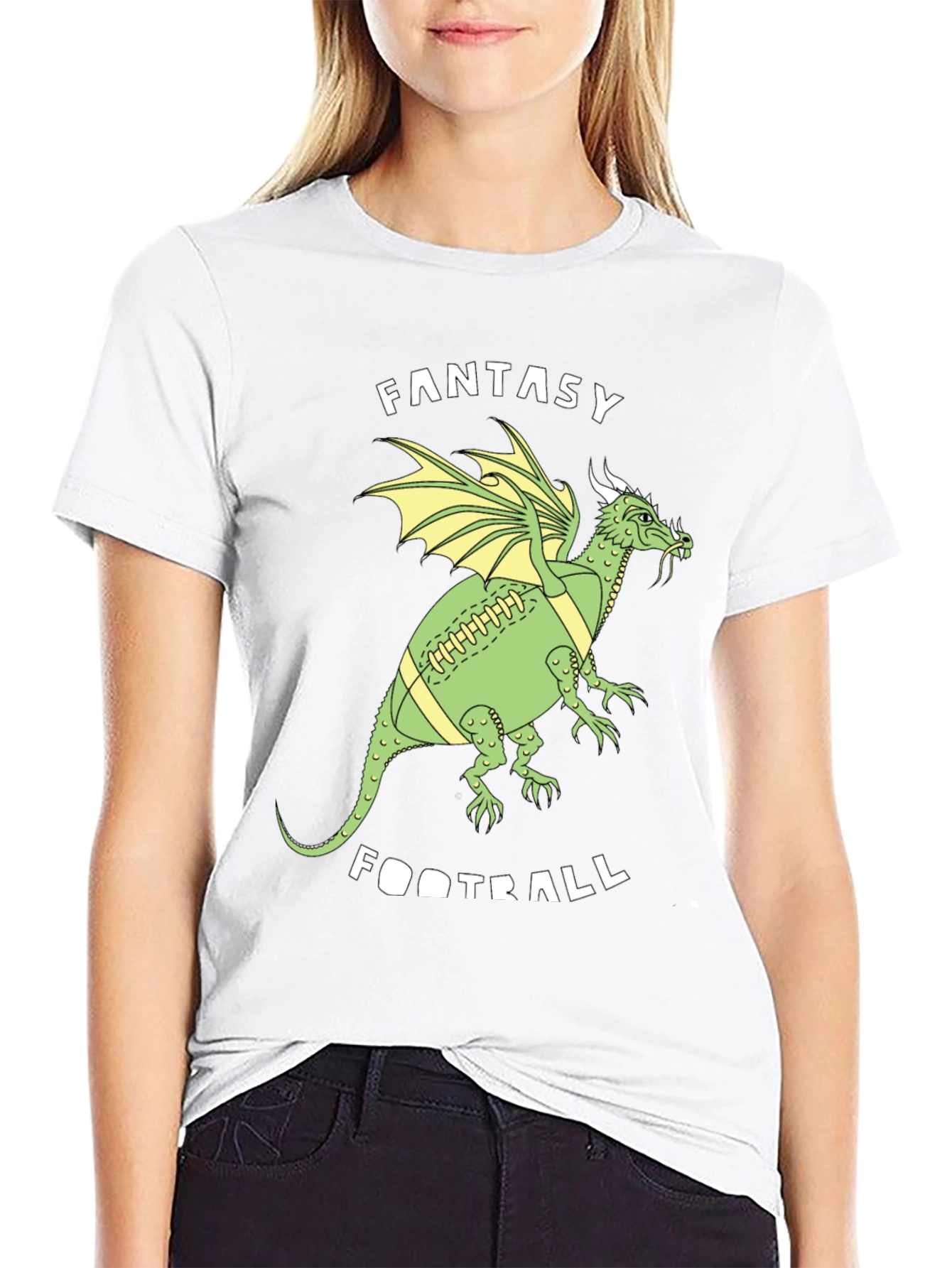 Fantasy Football Dragon T-Shirt - Green