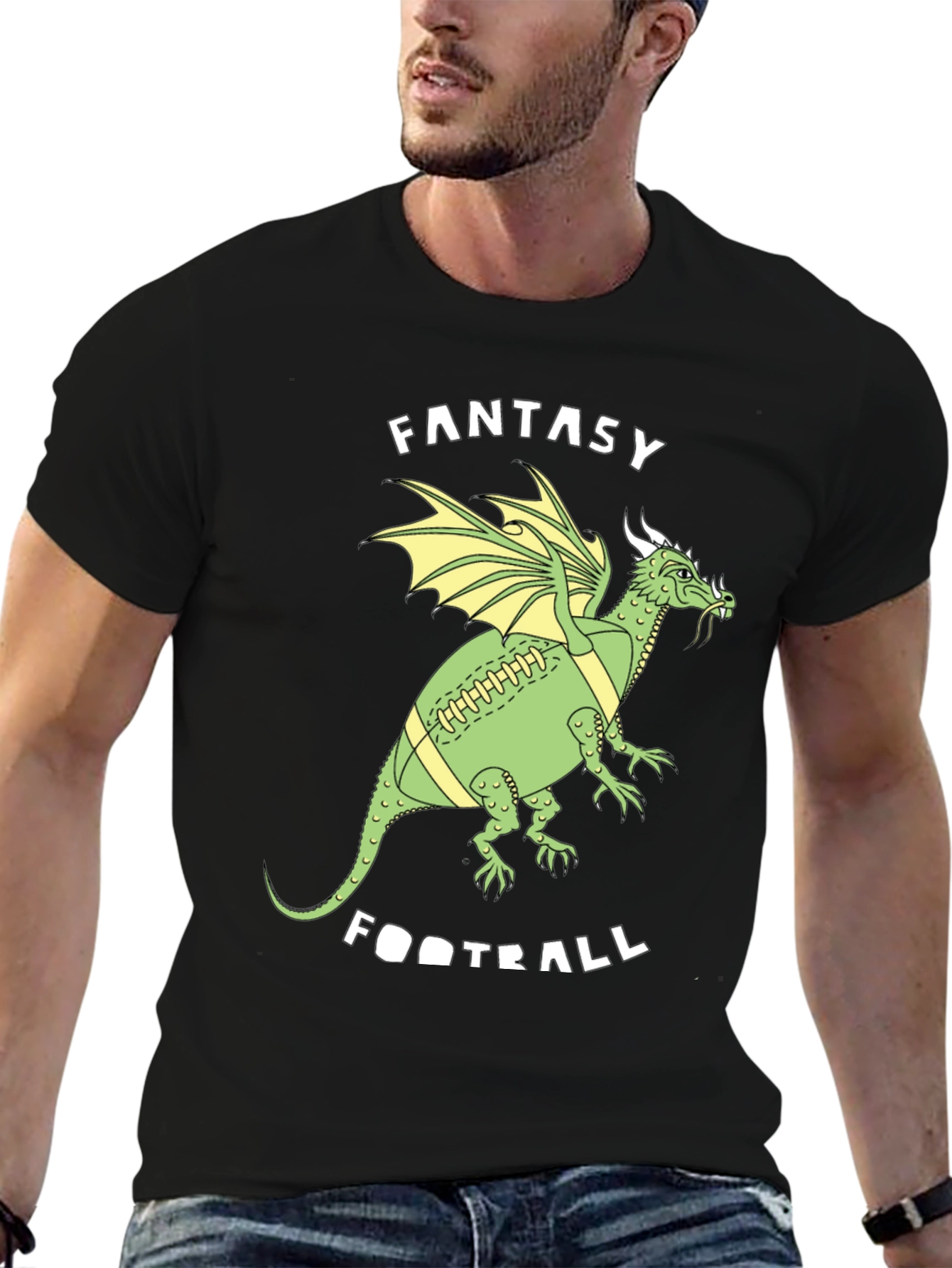 Fantasy Football Dragon T-Shirt - Green