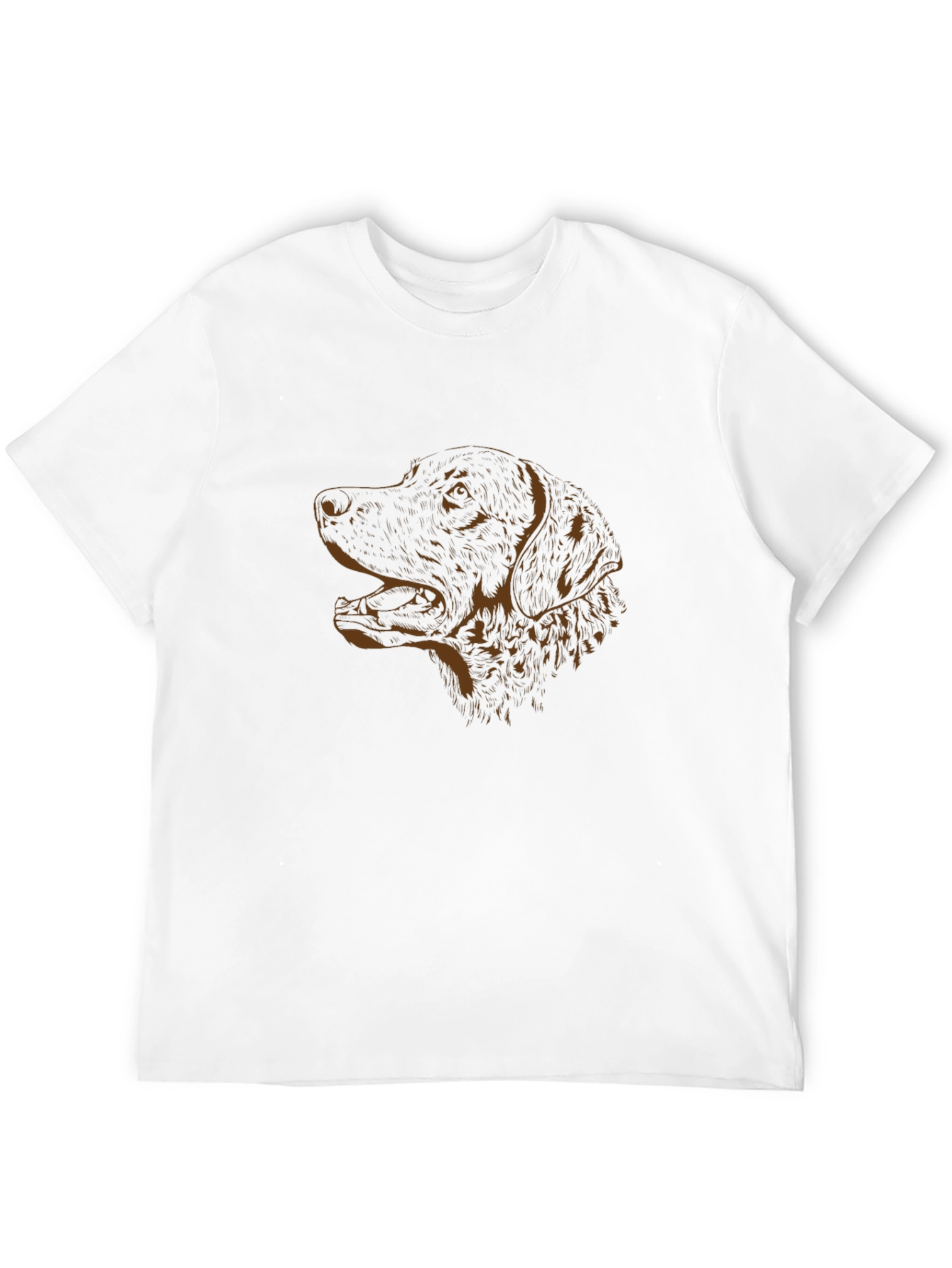 Dog Profile Graphic Tee - Casual Comfort