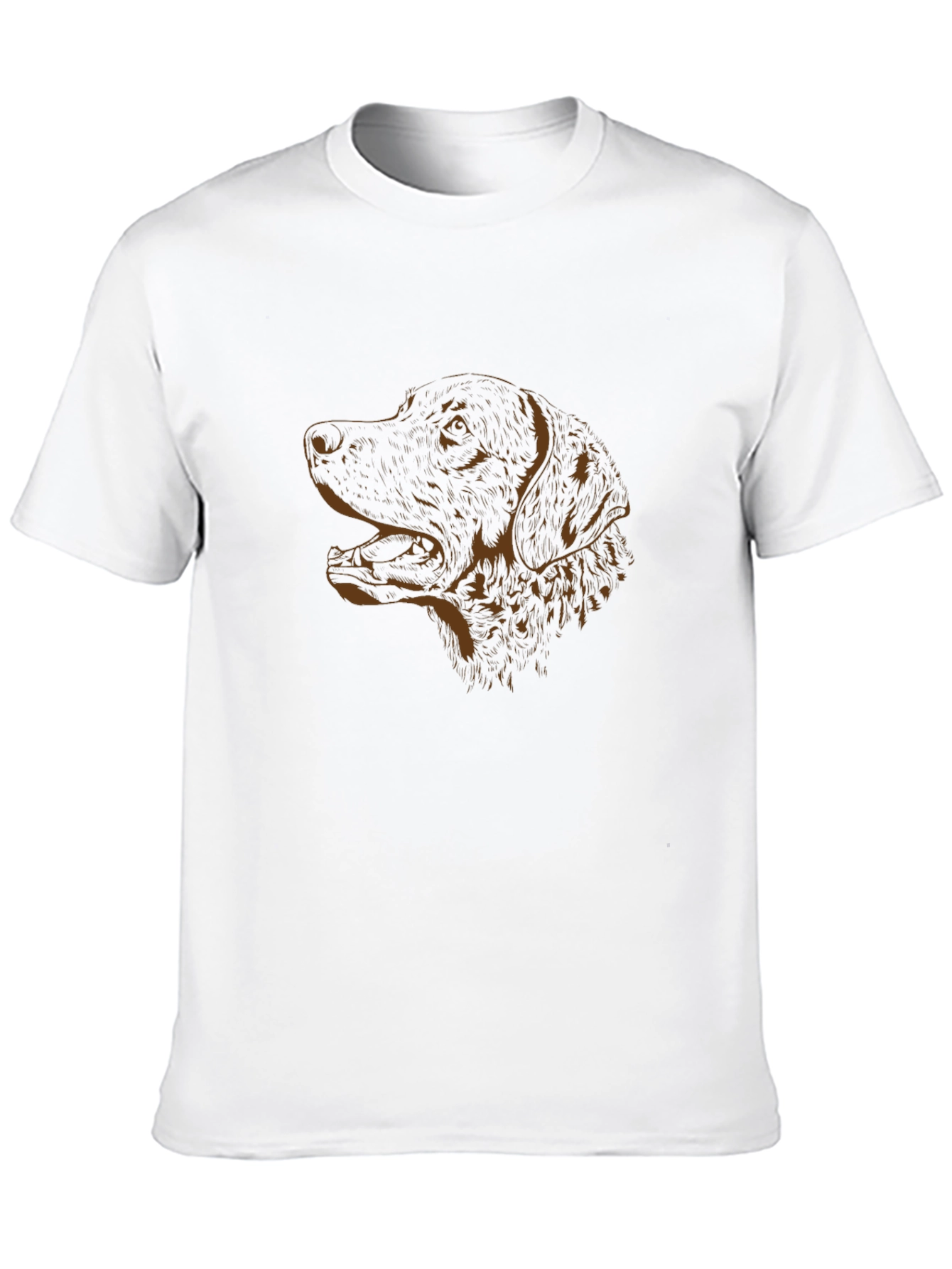 Dog Profile Graphic Tee - Casual Comfort