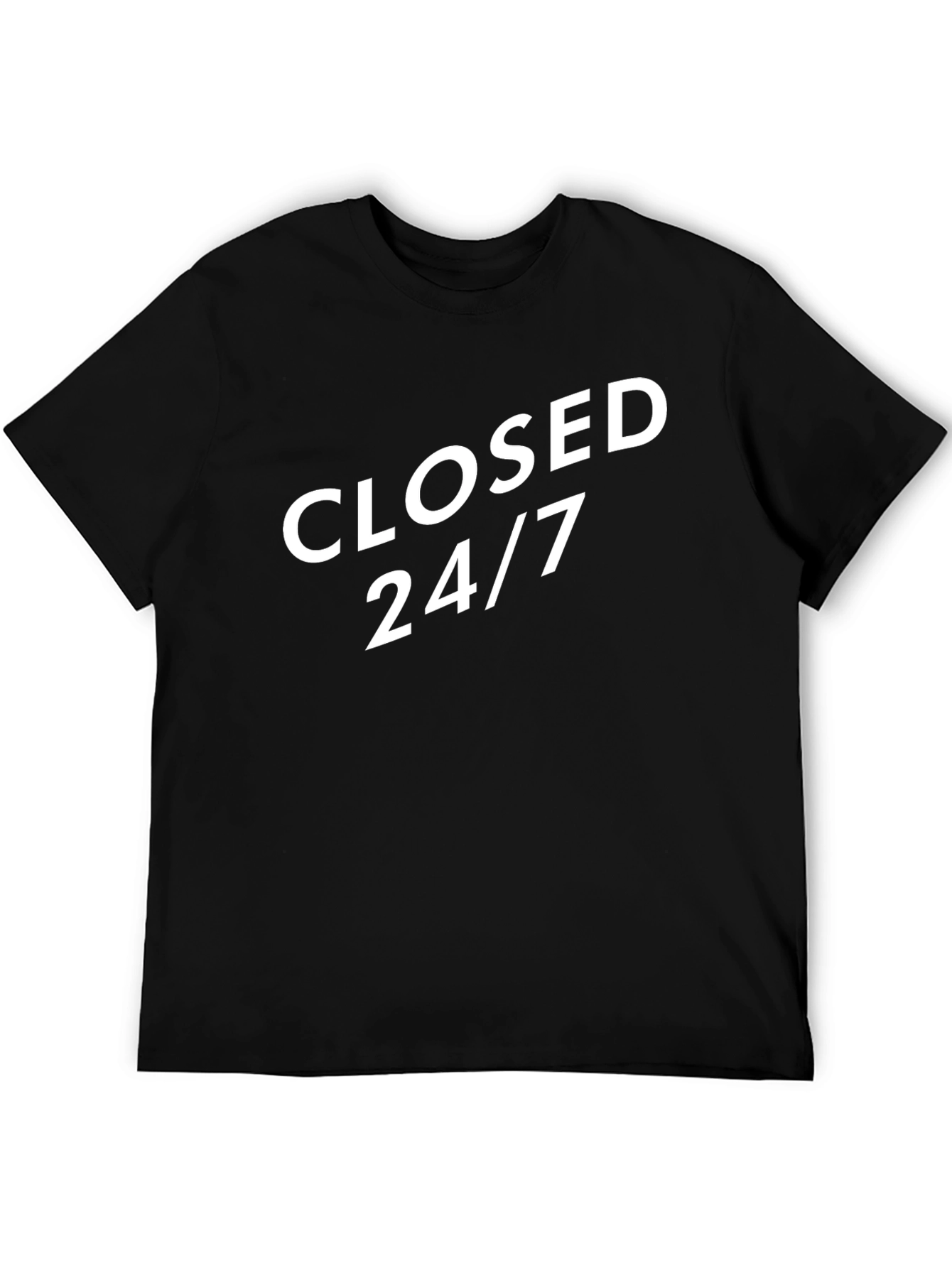 Closed 24/7 Graphic Tee - Black Cotton T-Shirt