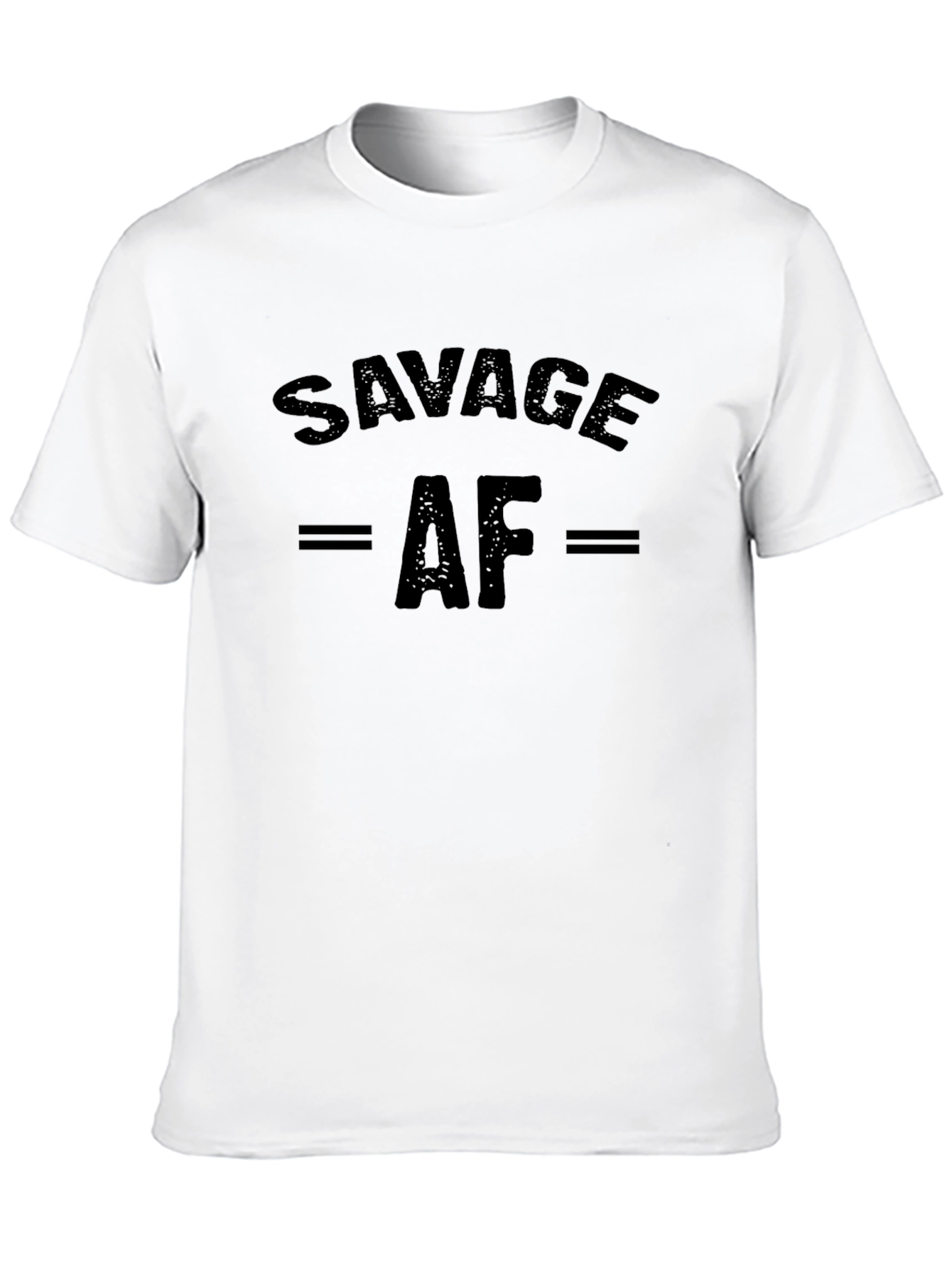 Savage AF Graphic Print Mens Black T-Shirt