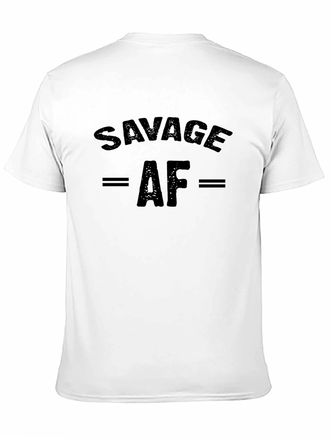 Savage AF Graphic Print Mens Black T-Shirt