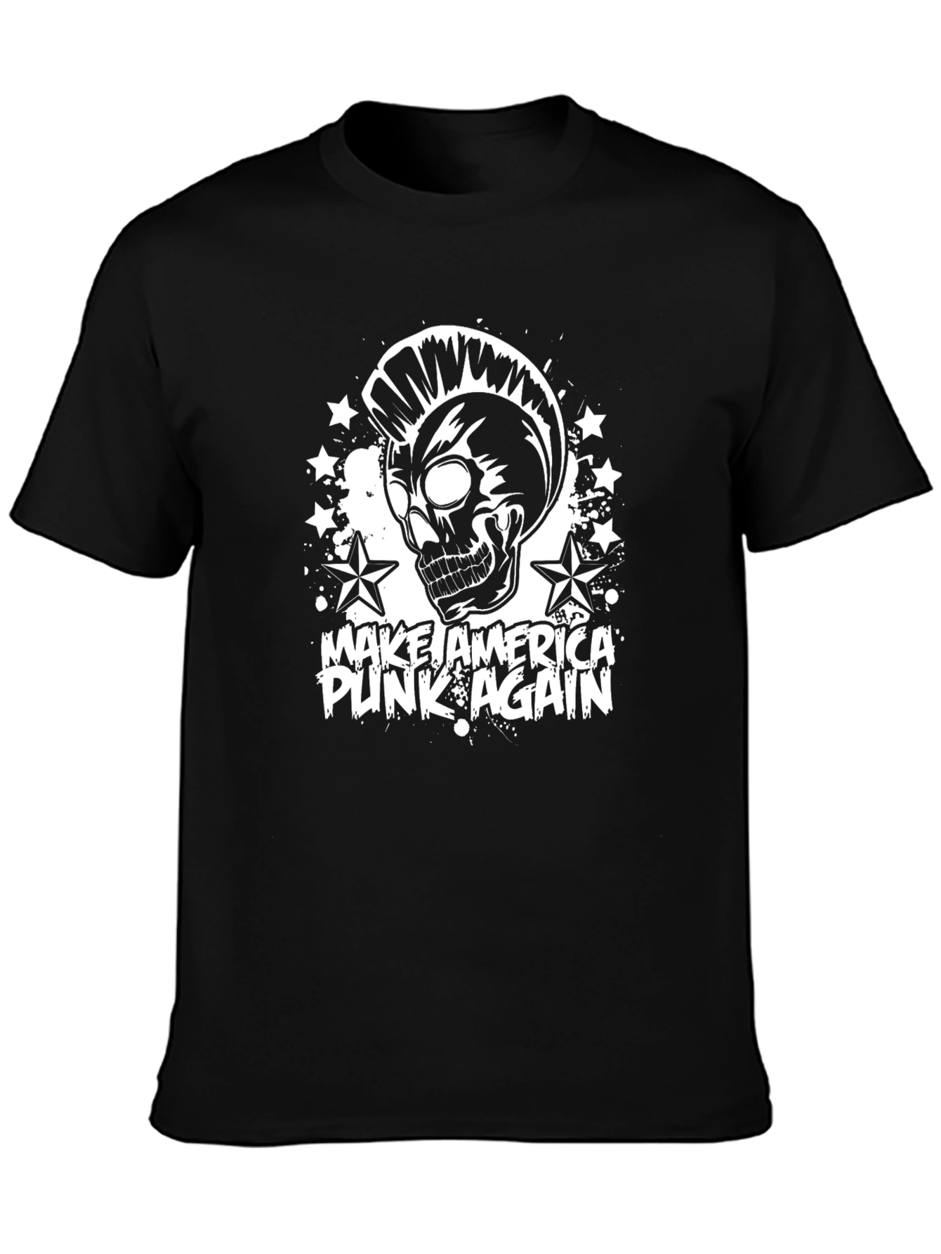 Make America Punk Again Black Graphic T-Shirt
