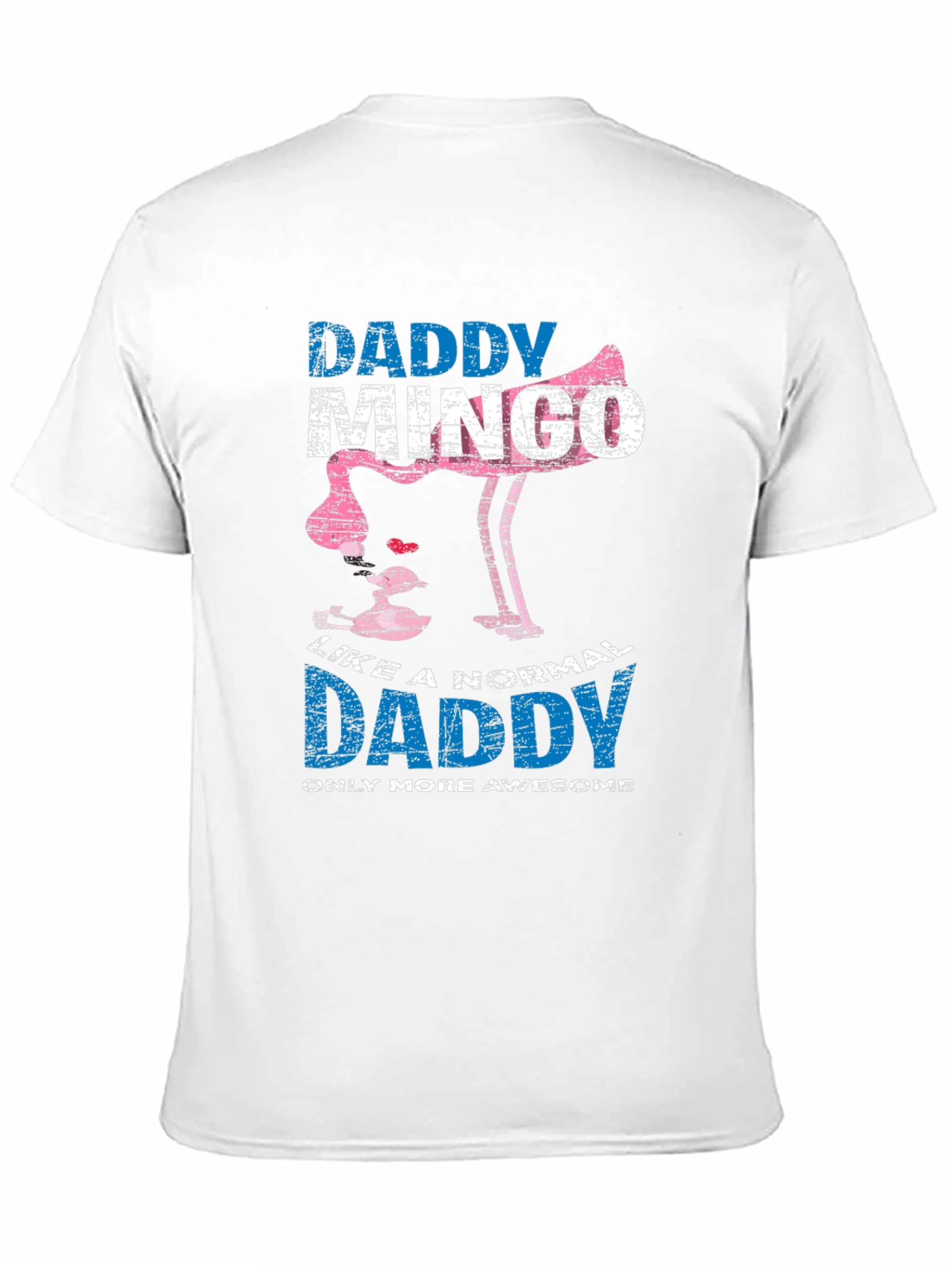Daddy Mingo T-Shirt - Awesome Flamingo Dad Tee