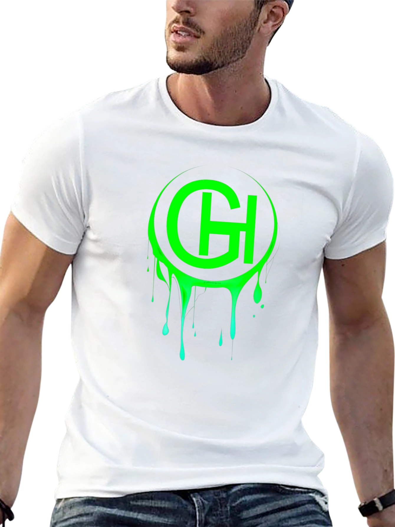 Green Slime Logo Graphic T-Shirt