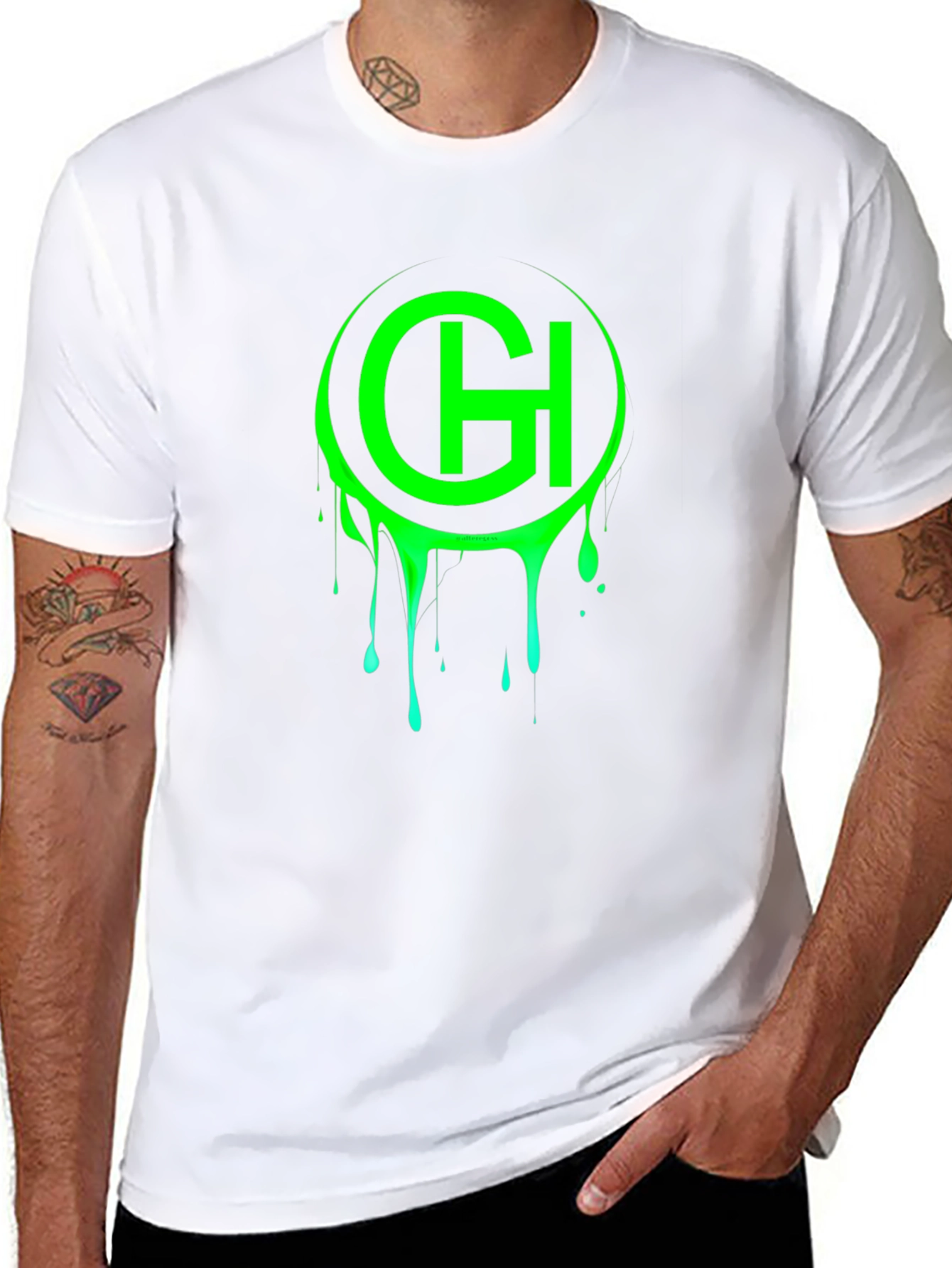 Green Slime Logo Graphic T-Shirt