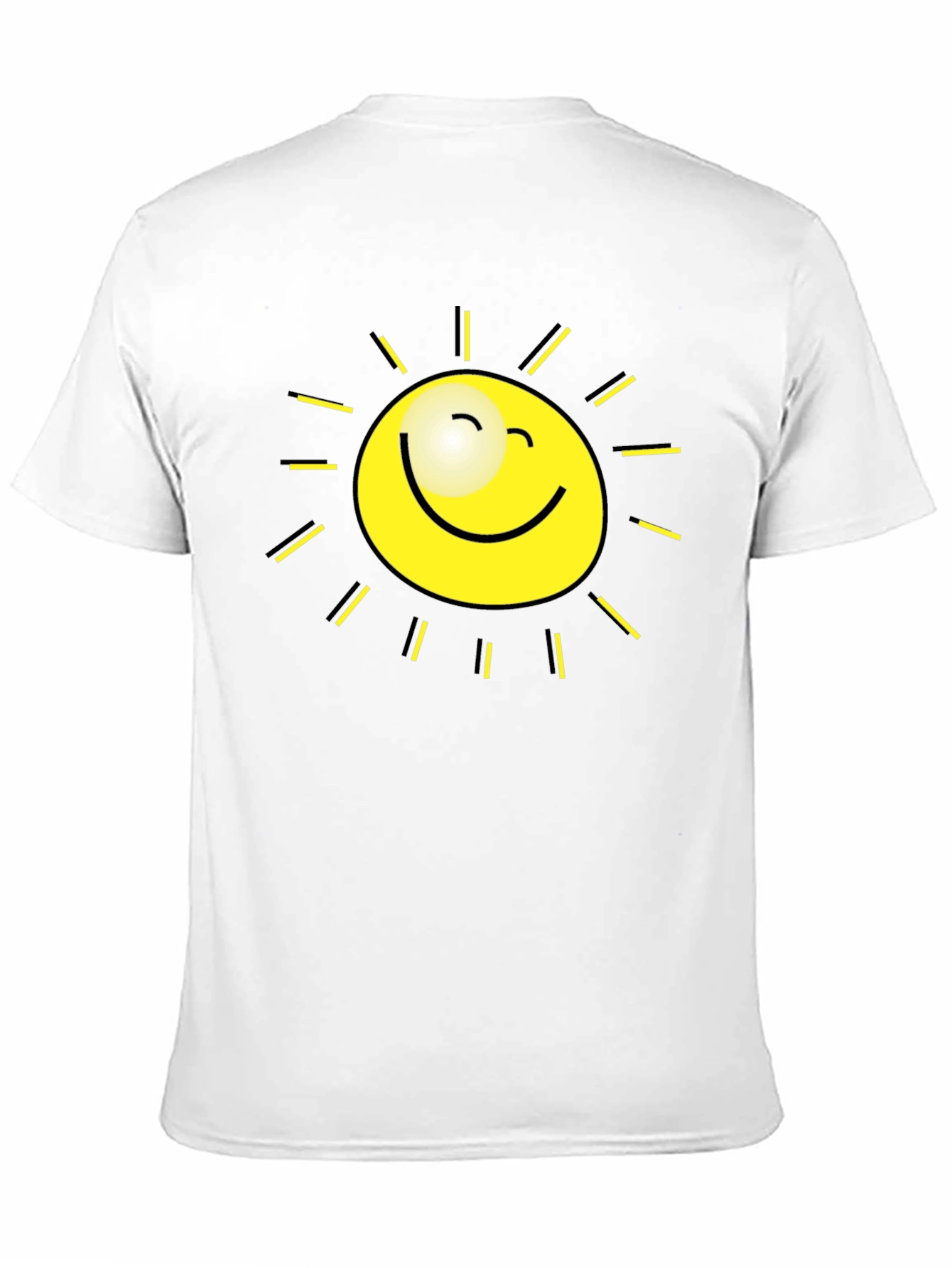 Sunshine Graphic Tee - Black Cotton T-Shirt