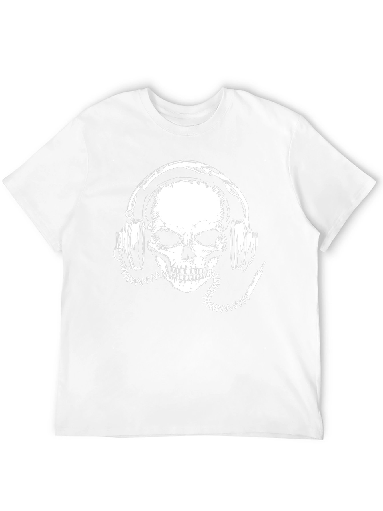 Skull with Headphones Graphic Tee - Rock On!