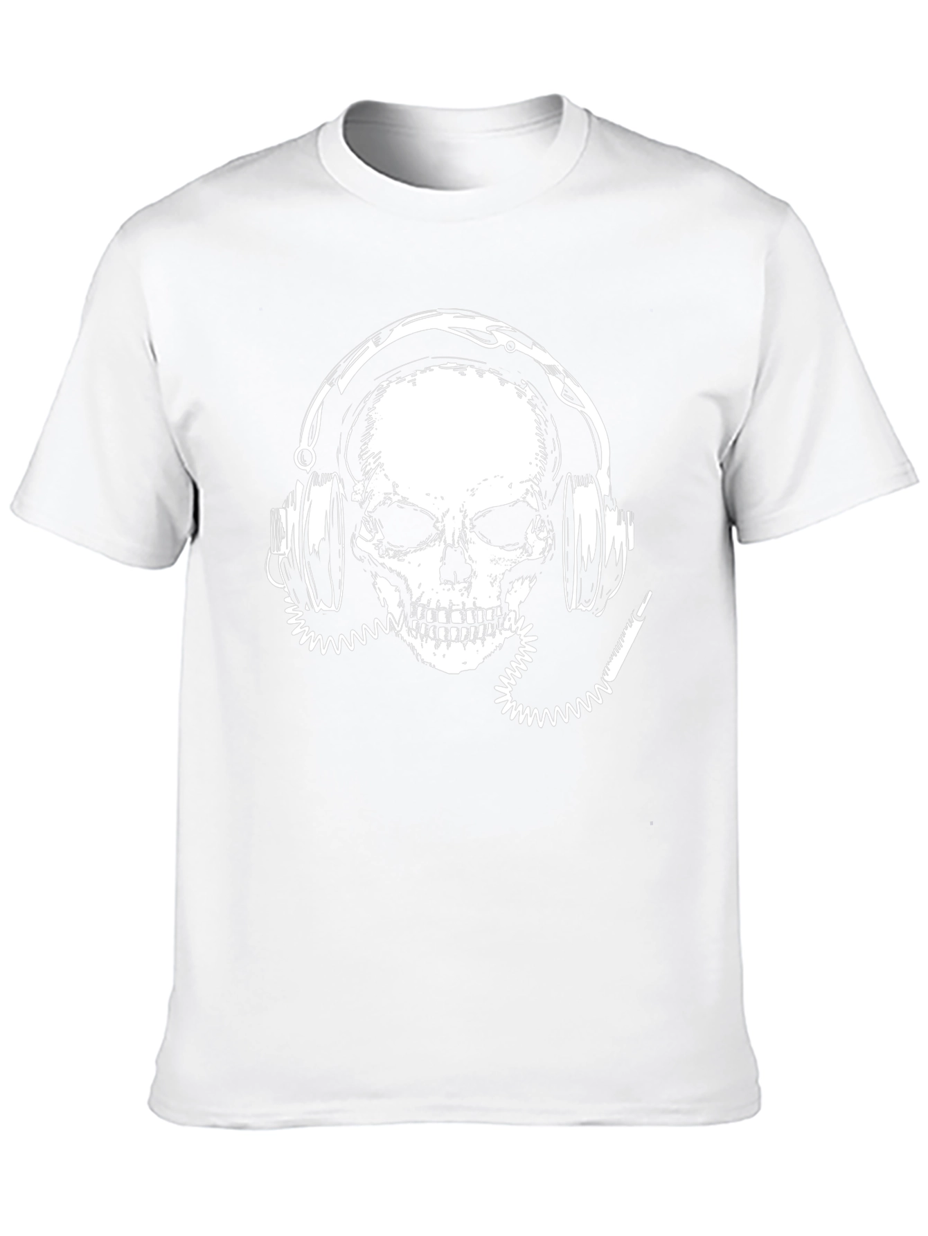 Skull with Headphones Graphic Tee - Rock On!