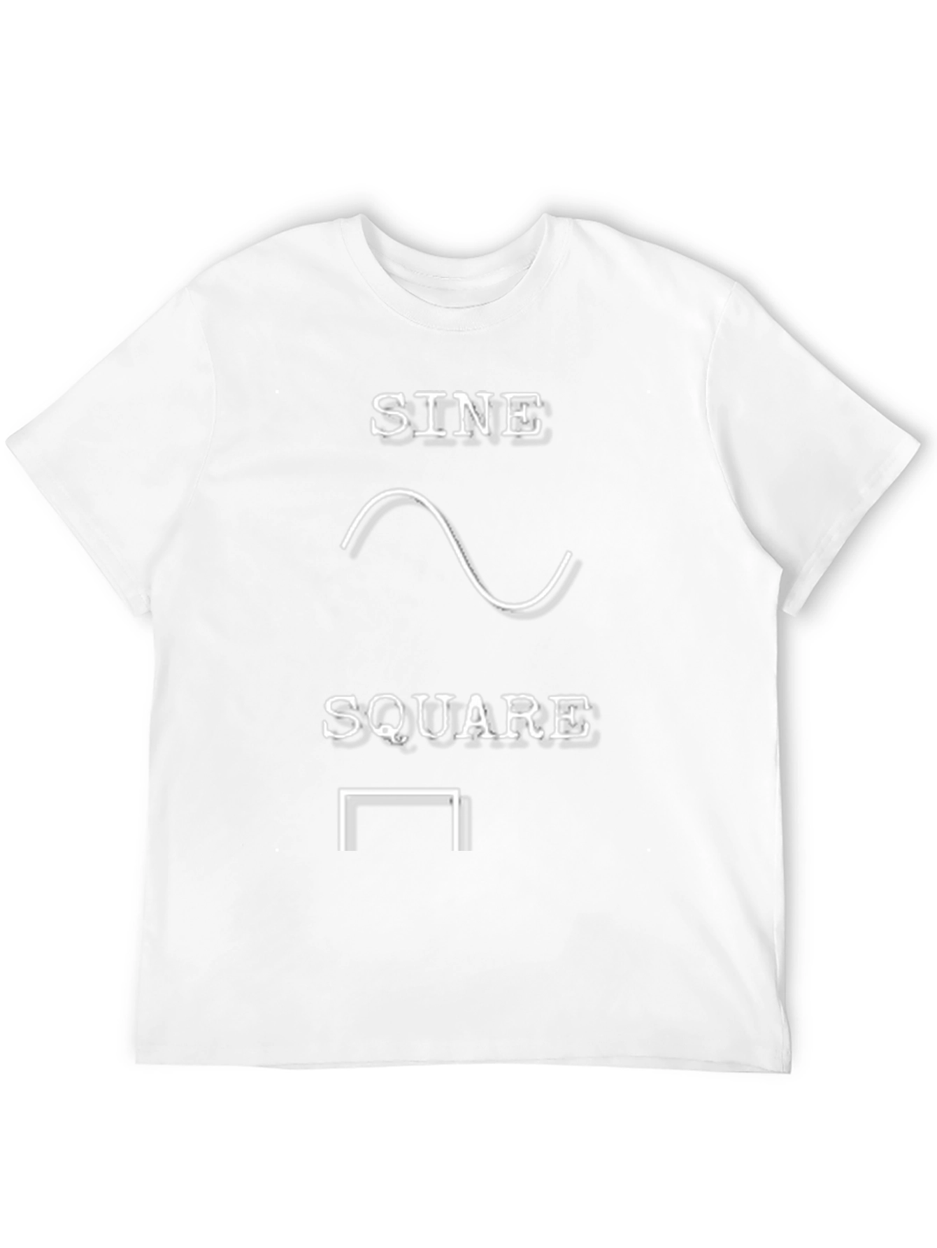 Sine Square Waveform Graphic Tee - Black