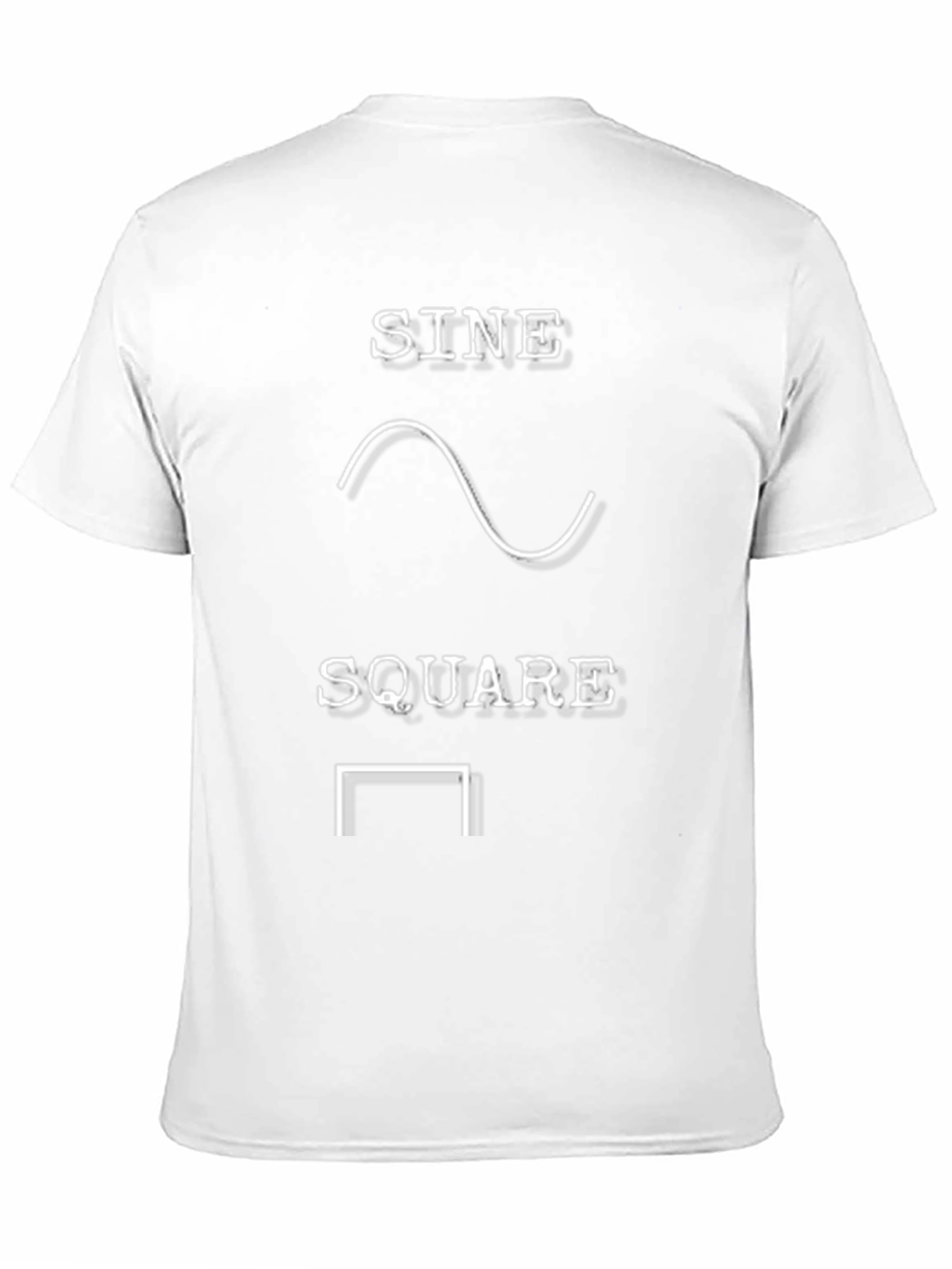 Sine Square Waveform Graphic Tee - Black