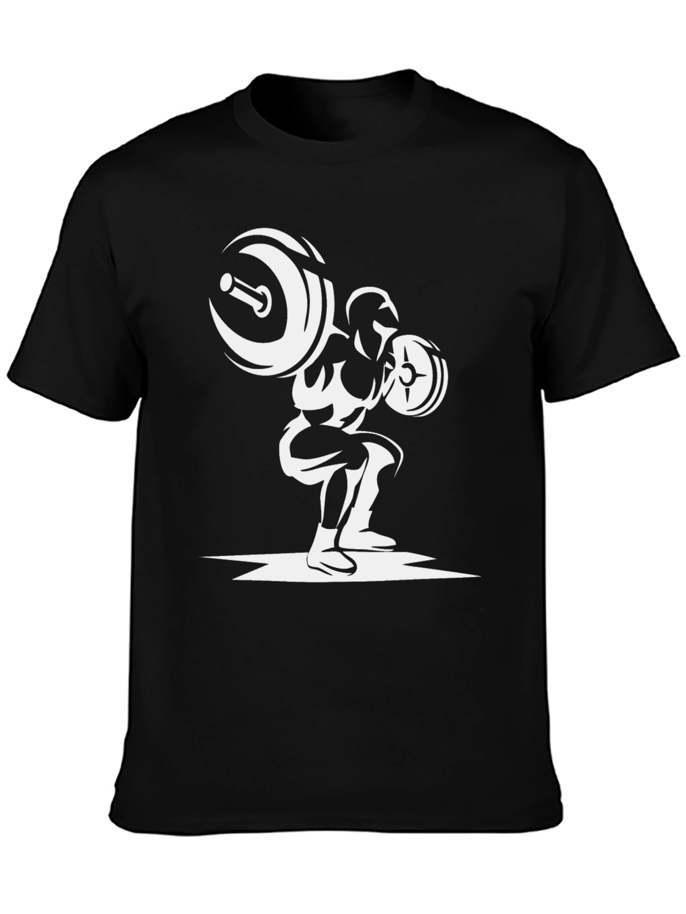 Weightlifting Squat Black Graphic Tee