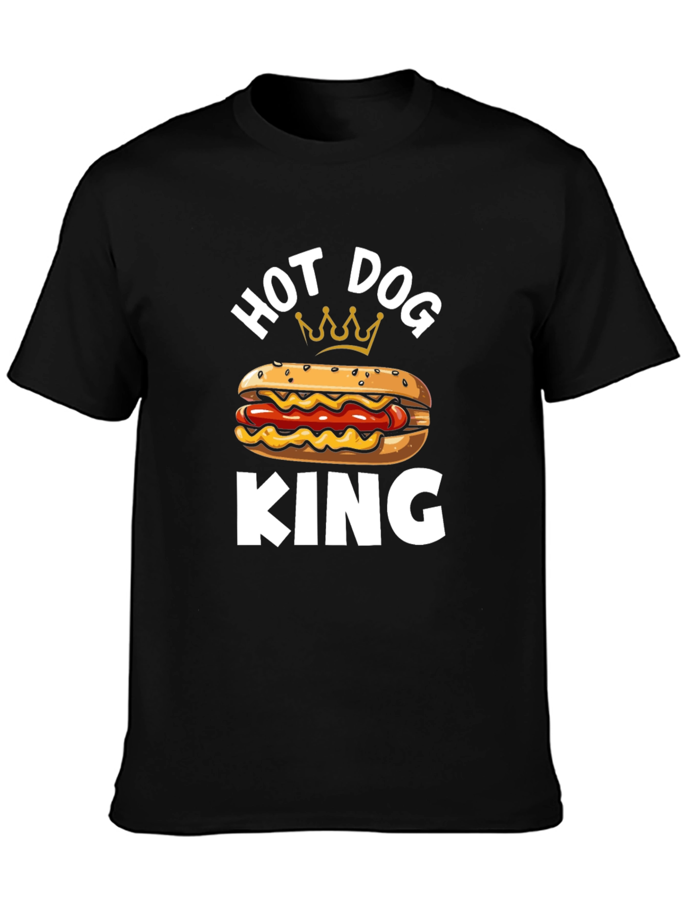 Hot Dog King T-Shirt - Funny Foodie Tee