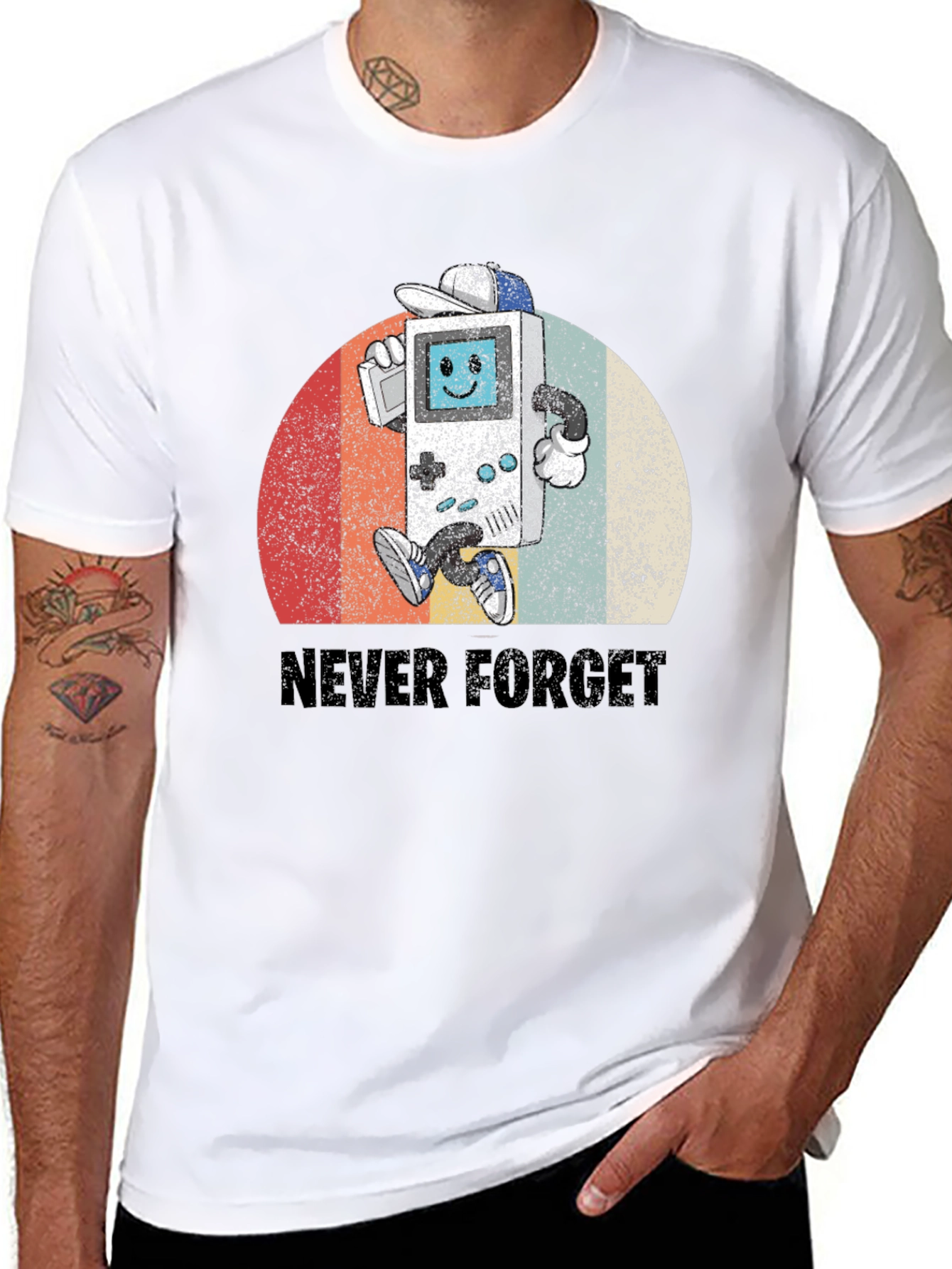 Retro Gamer T-Shirt - Never Forget