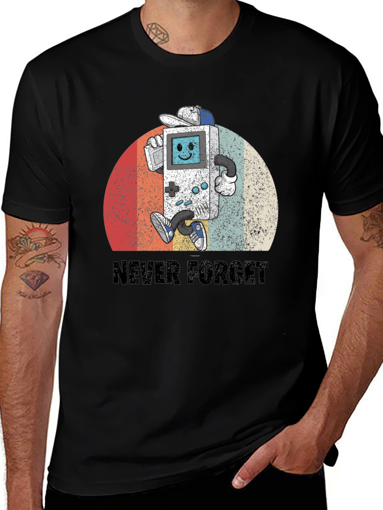 Retro Gamer T-Shirt - Never Forget