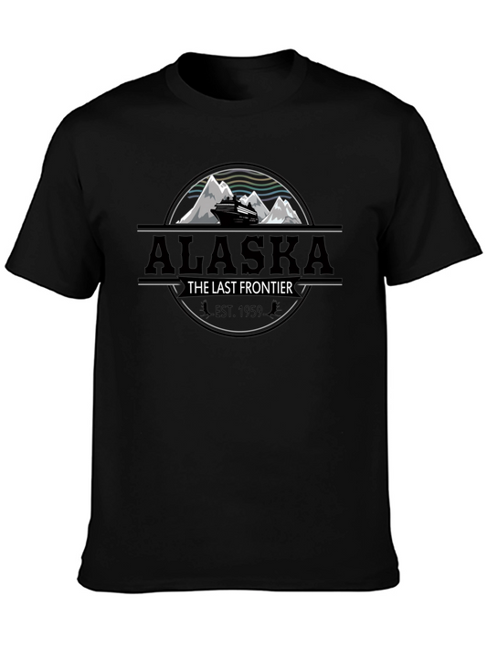 Alaska The Last Frontier Black T-Shirt