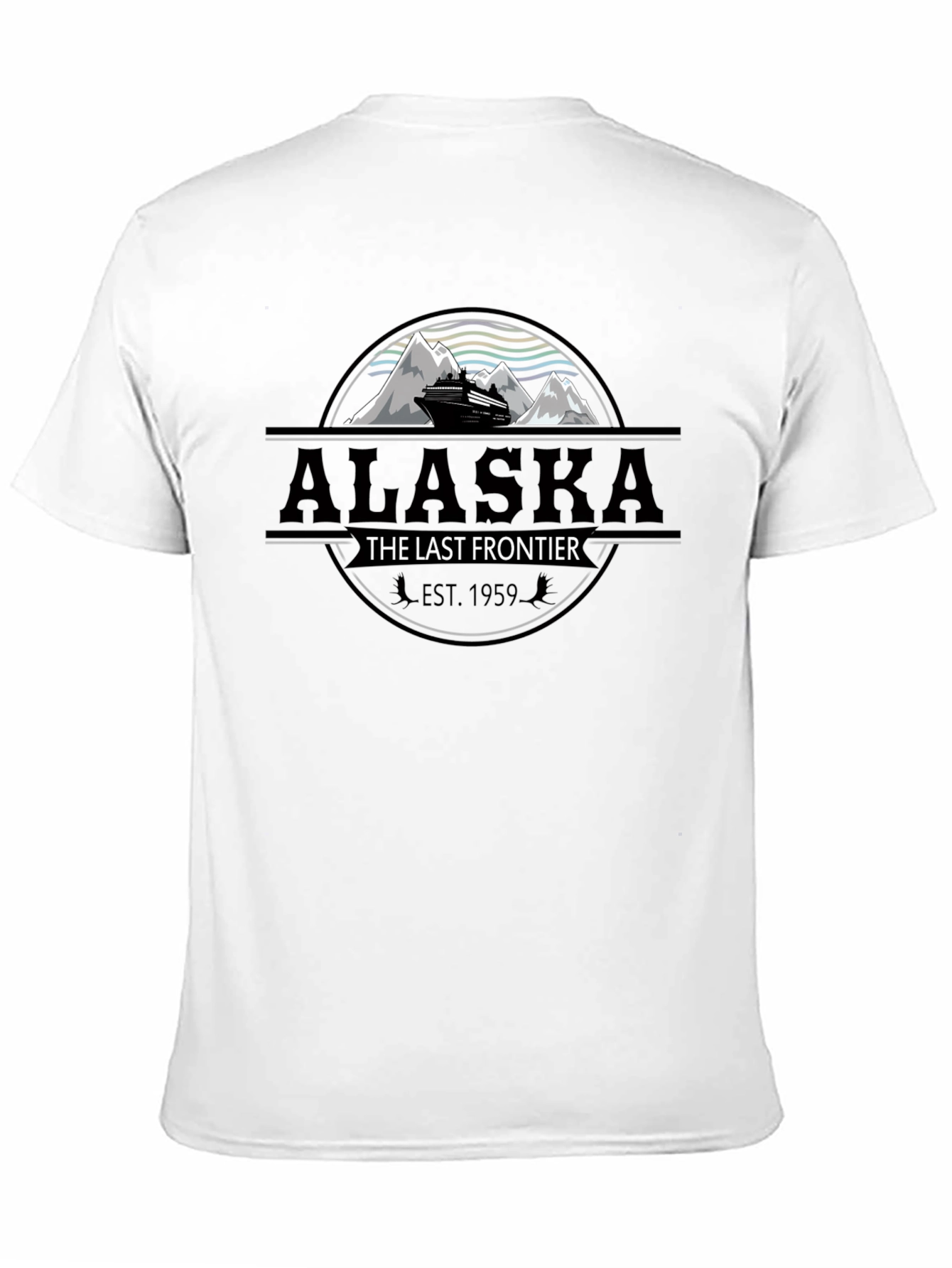 Alaska The Last Frontier Black T-Shirt
