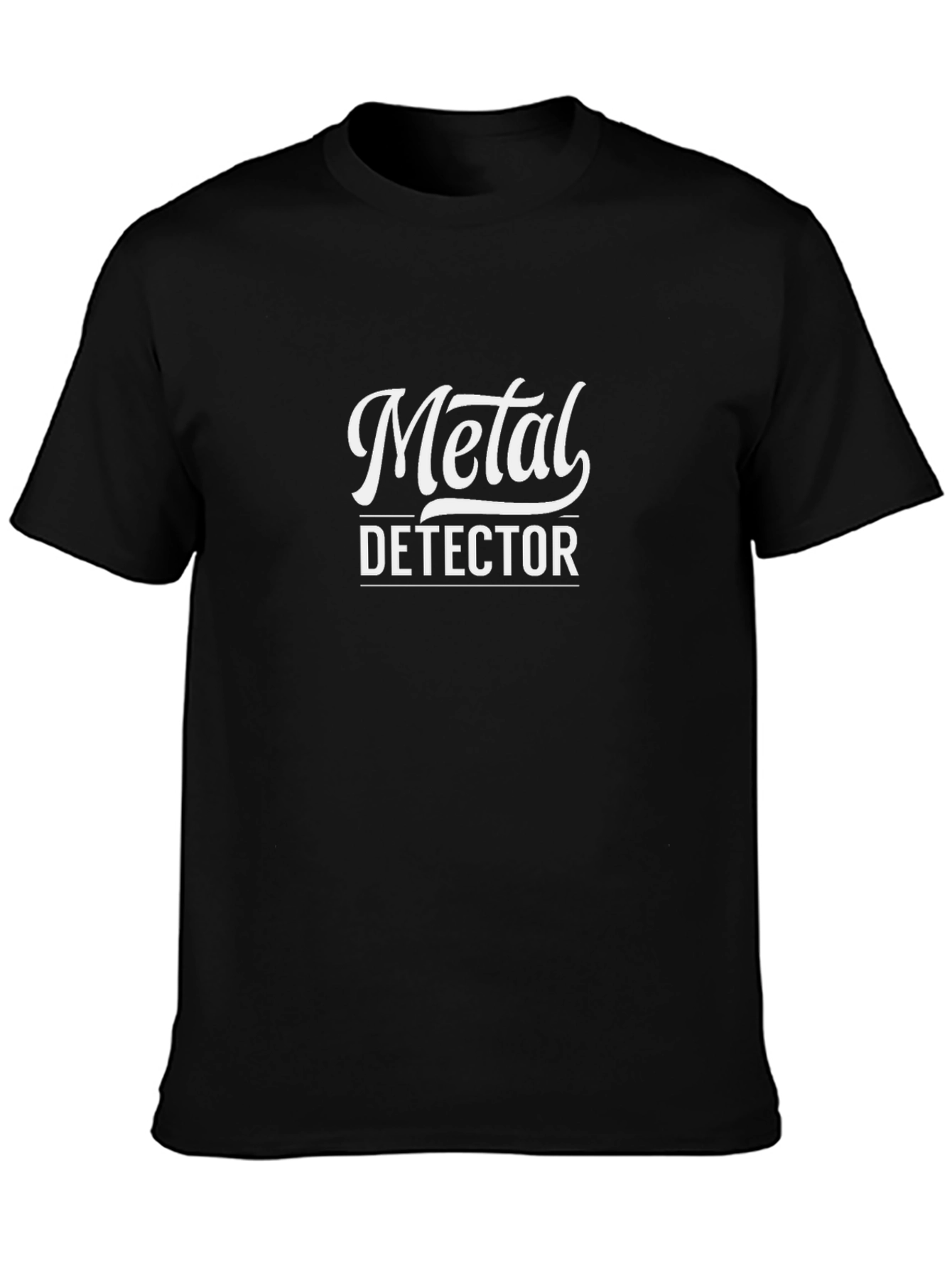 Metal Detector Black Graphic Tee