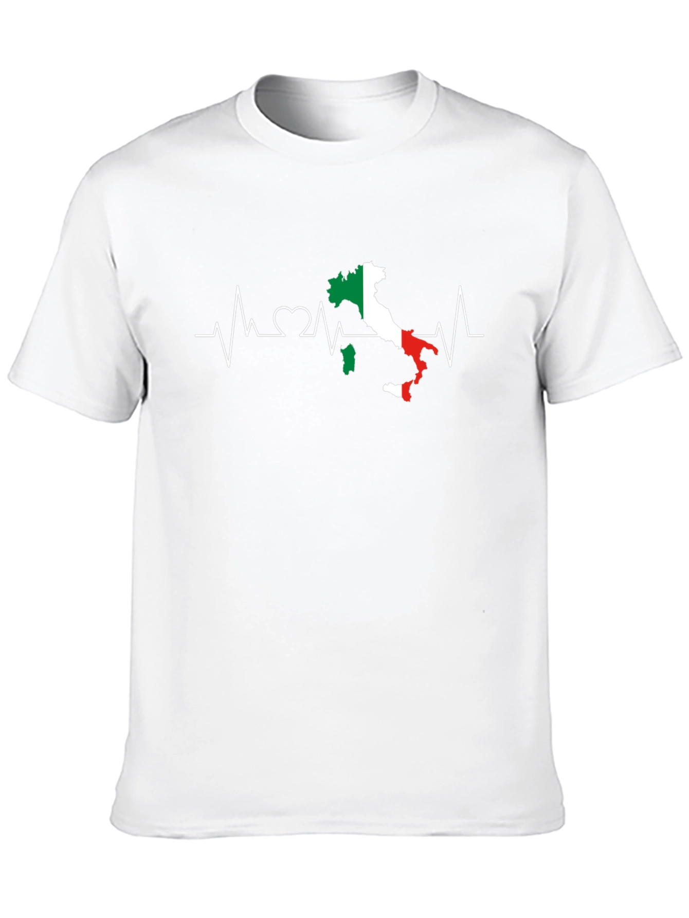Italy Heartbeat T-Shirt - Italian Pride Tee