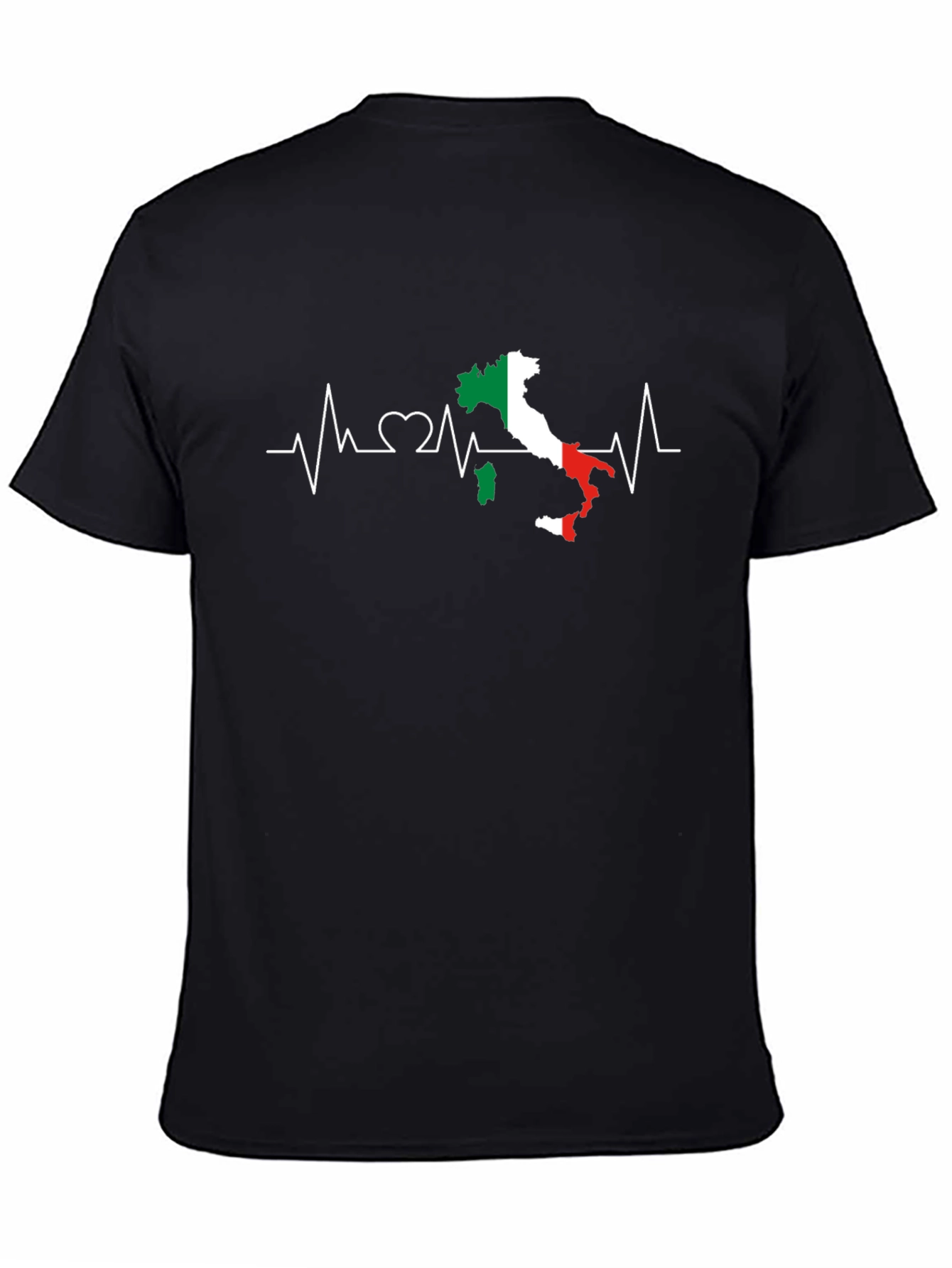 Italy Heartbeat T-Shirt - Italian Pride Tee