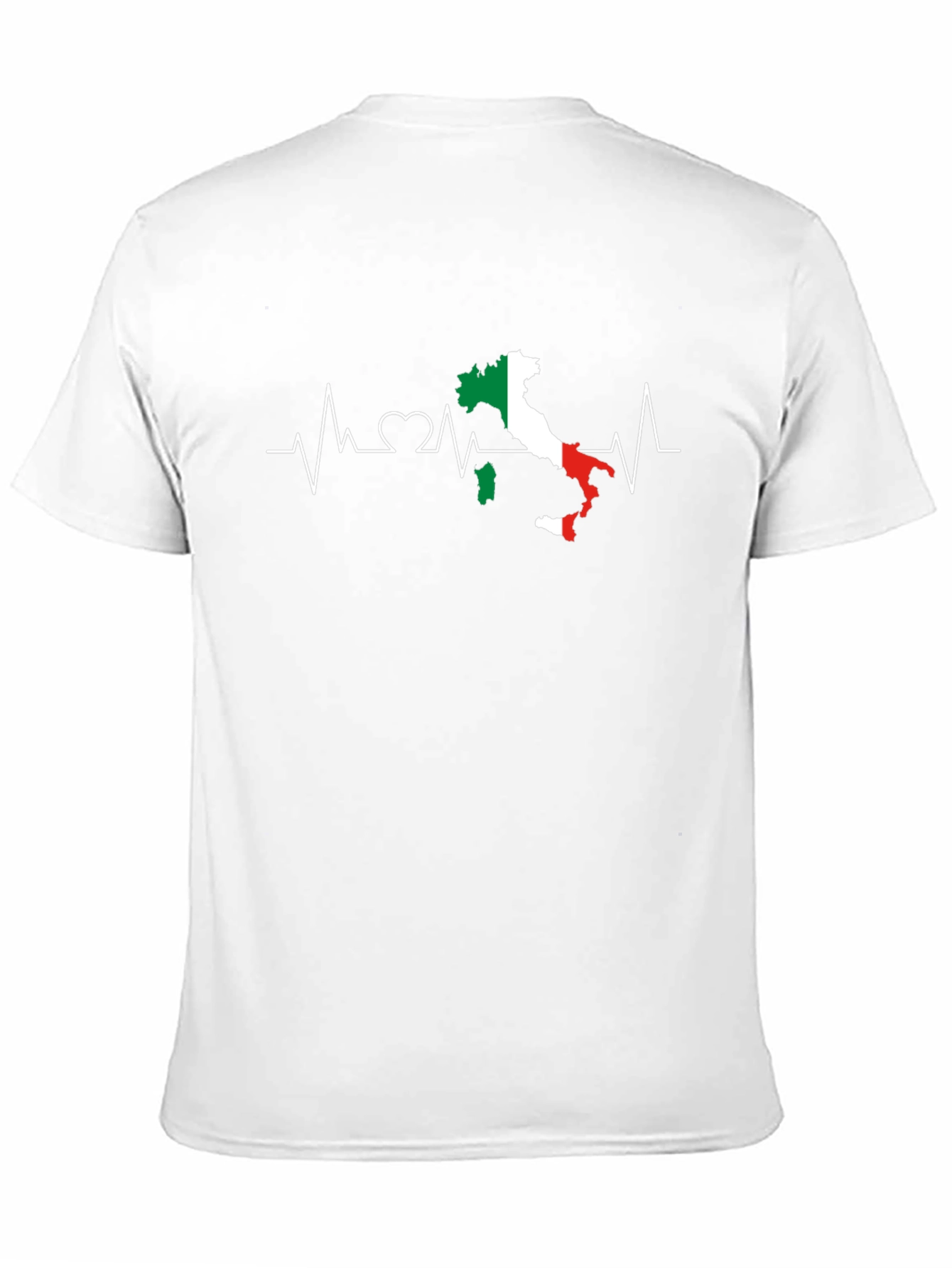Italy Heartbeat T-Shirt - Italian Pride Tee
