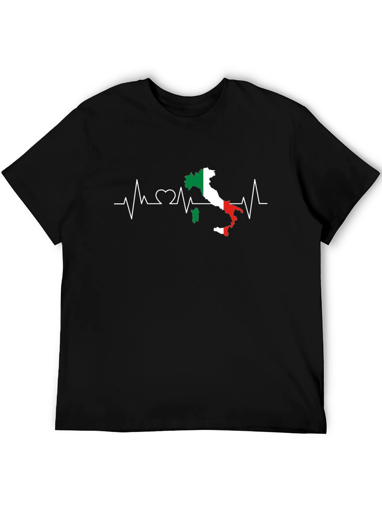 Italy Heartbeat T-Shirt - Italian Pride Tee