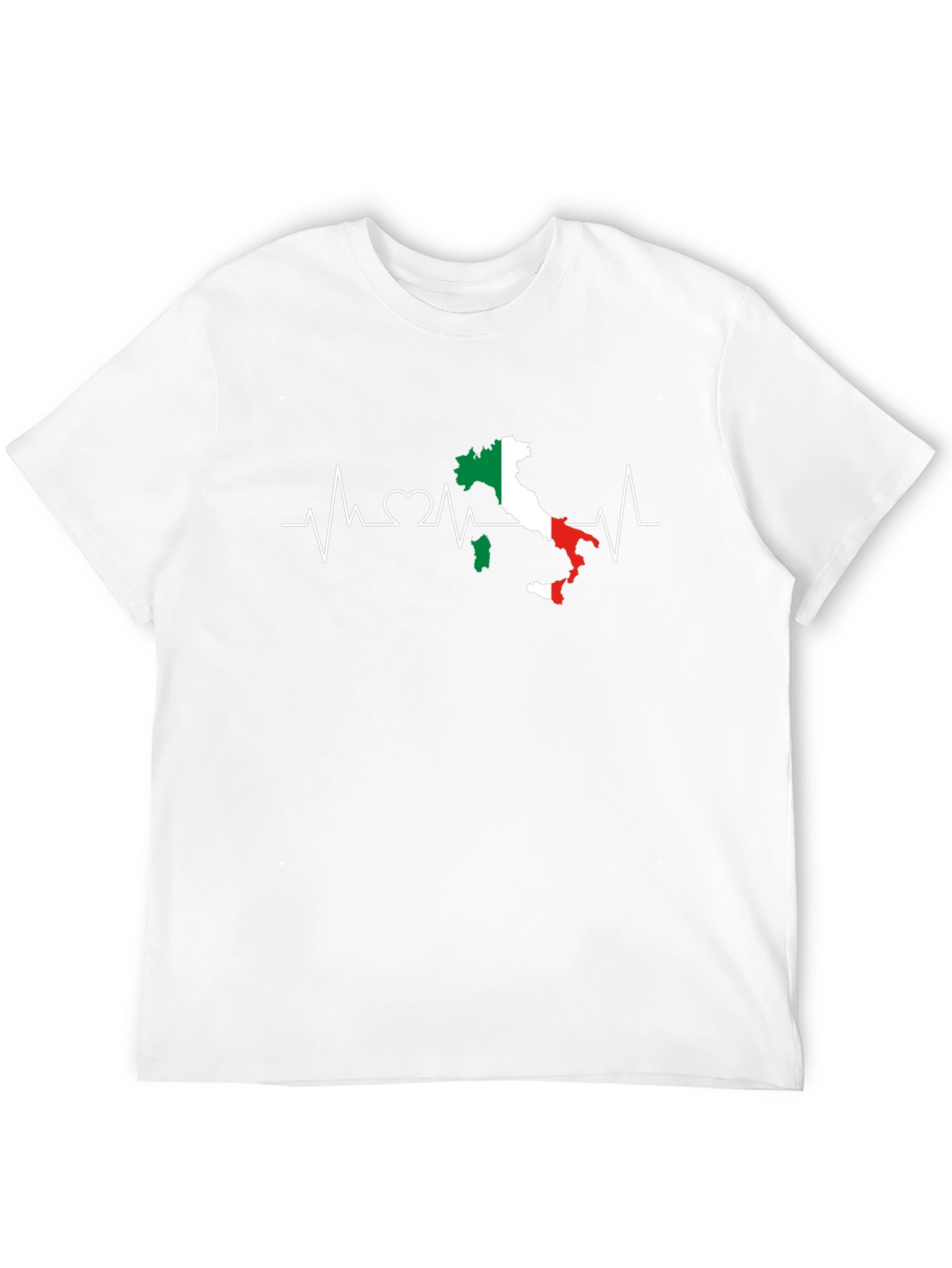 Italy Heartbeat T-Shirt - Italian Pride Tee