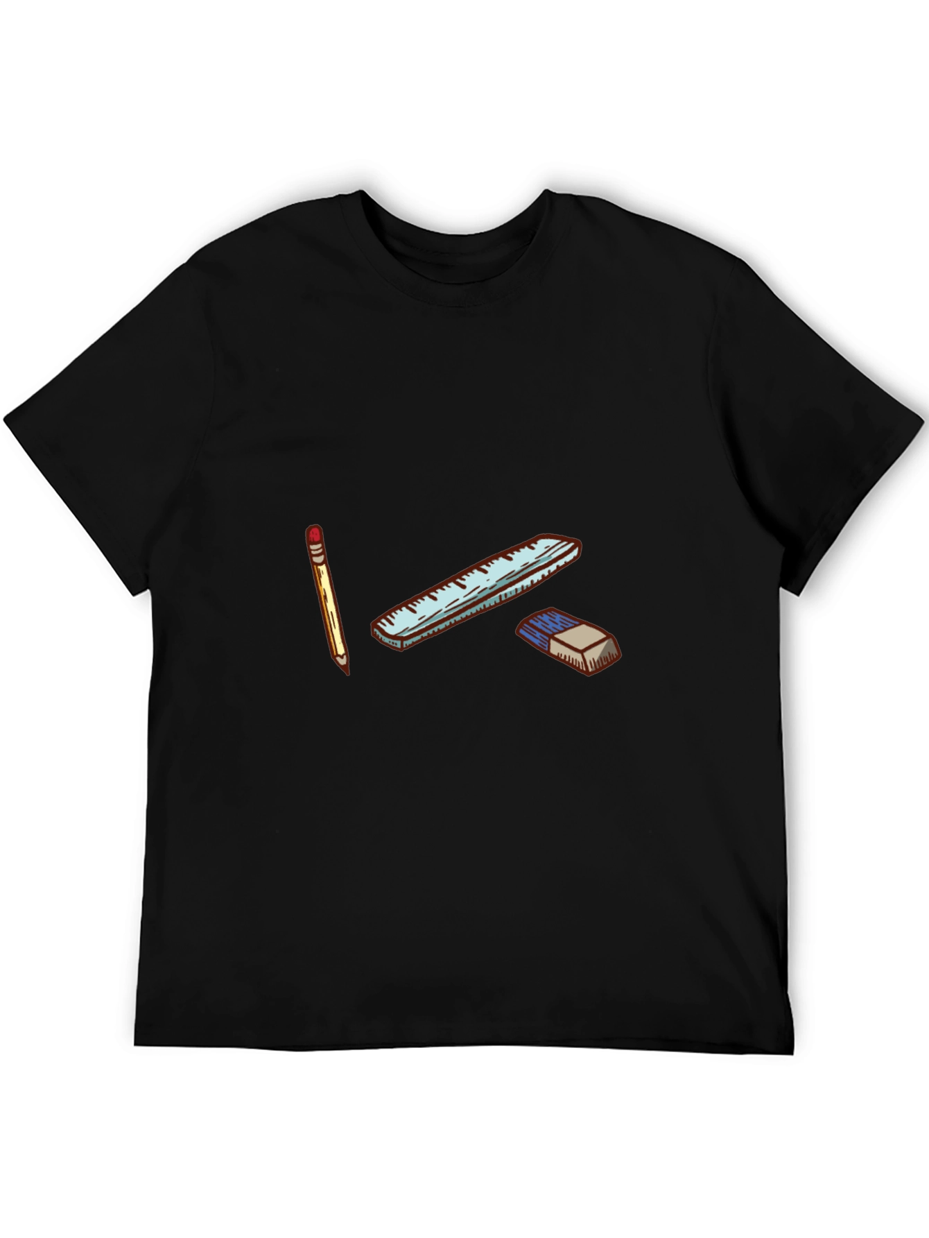 Pencil Ruler & Eraser Graphic Tee