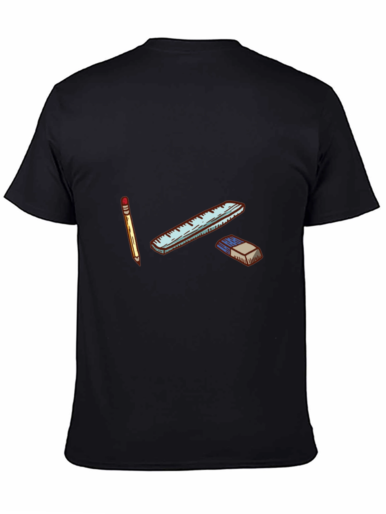 Pencil Ruler & Eraser Graphic Tee