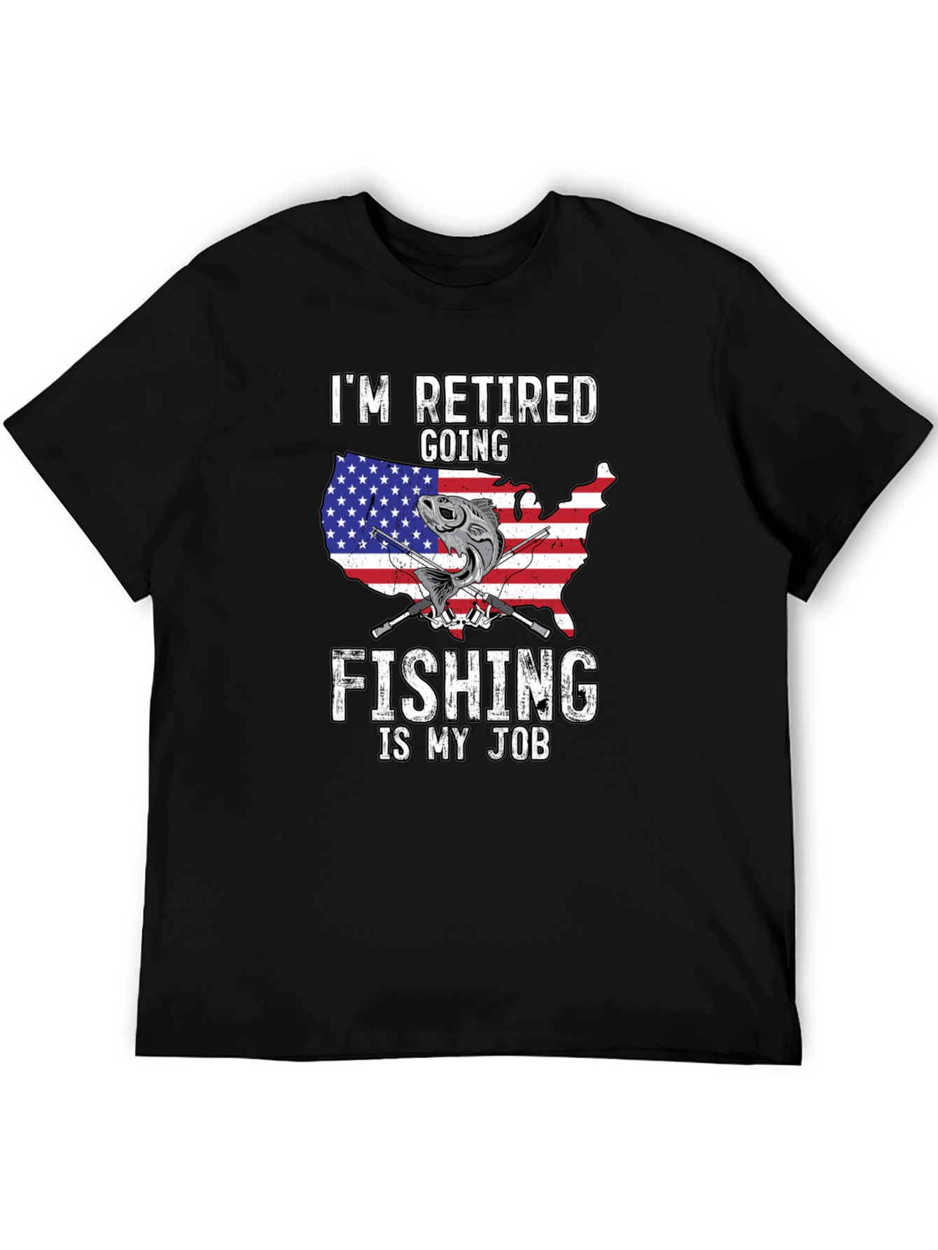 Retired Fishing T-Shirt - USA Design