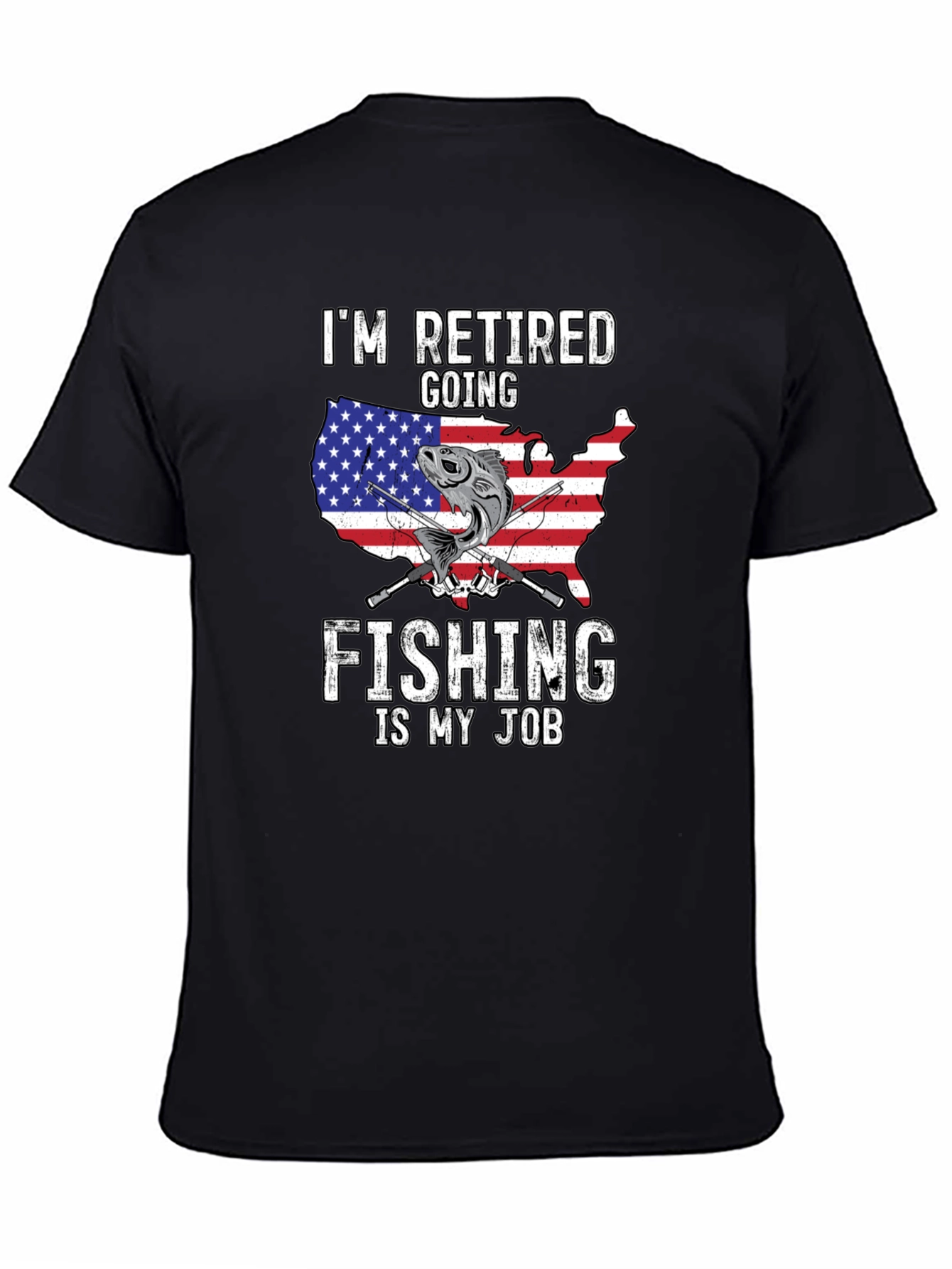 Retired Fishing T-Shirt - USA Design