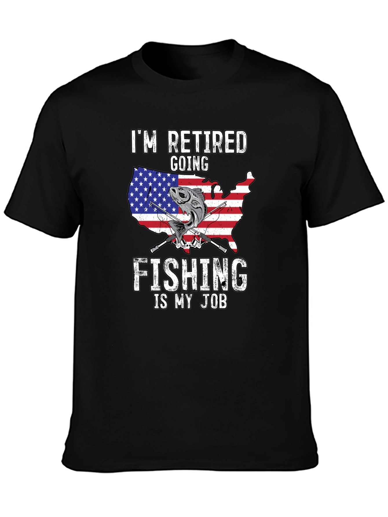 Retired Fishing T-Shirt - USA Design