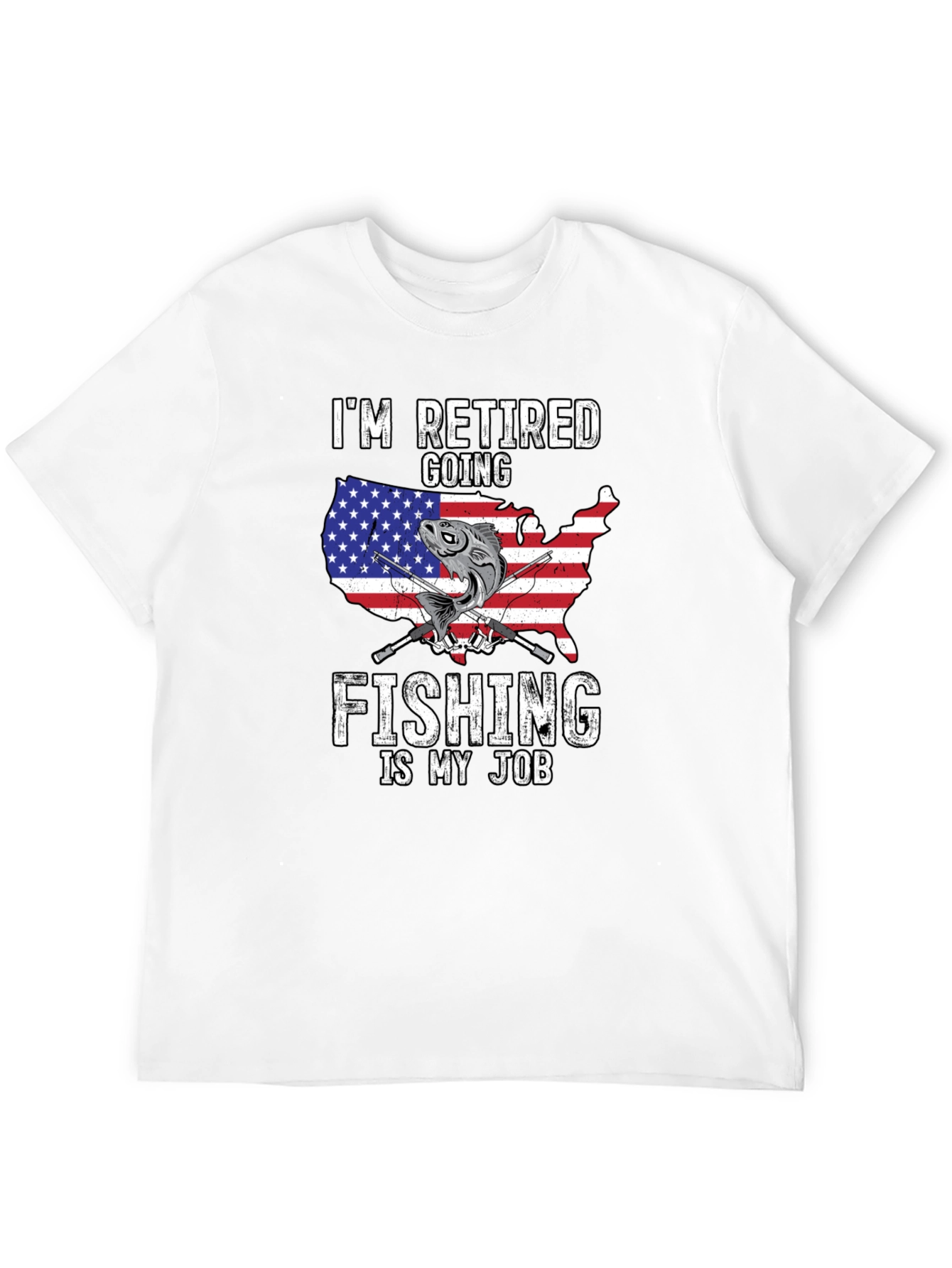 Retired Fishing T-Shirt - USA Design