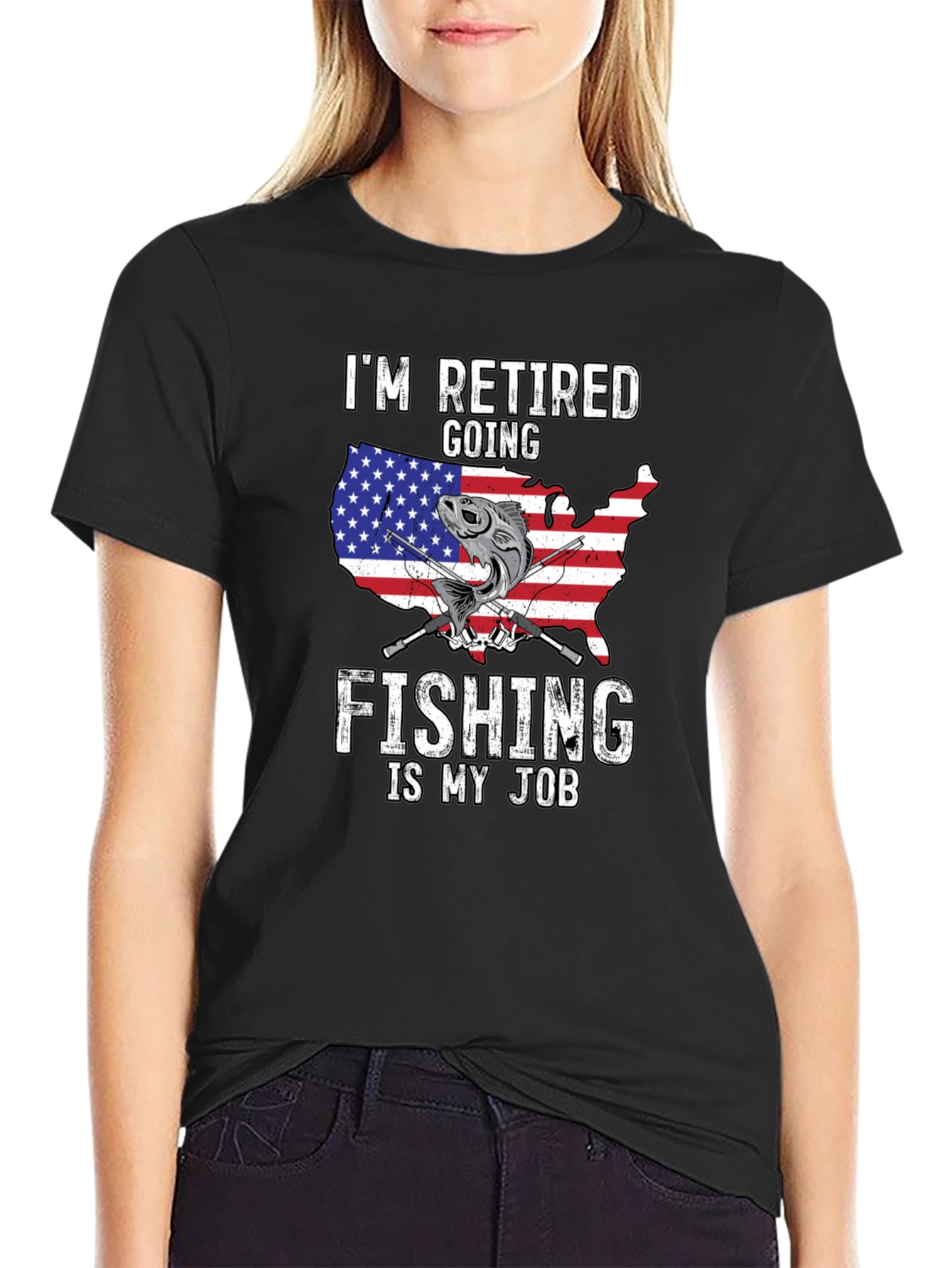 Retired Fishing T-Shirt - USA Design