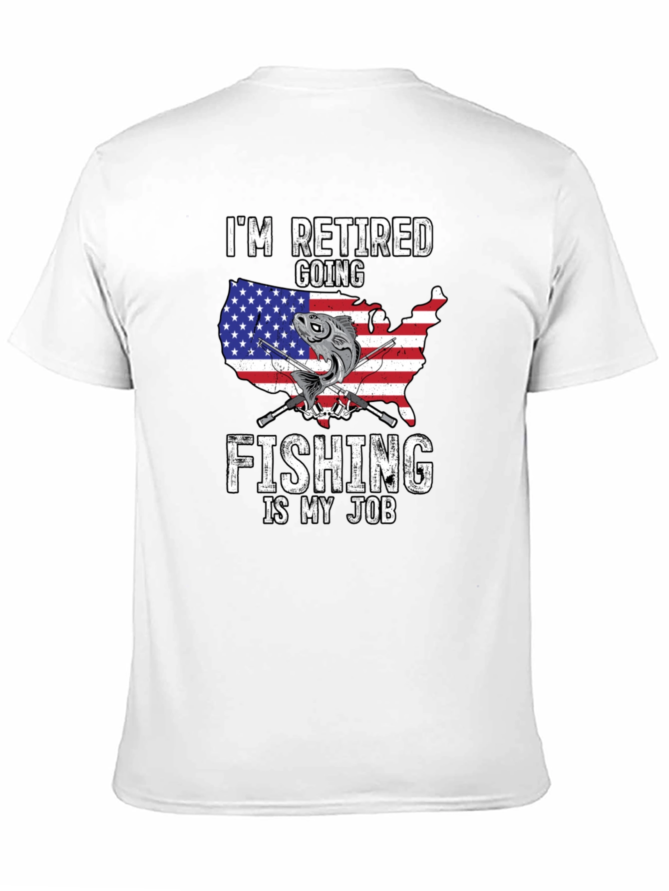 Retired Fishing T-Shirt - USA Design