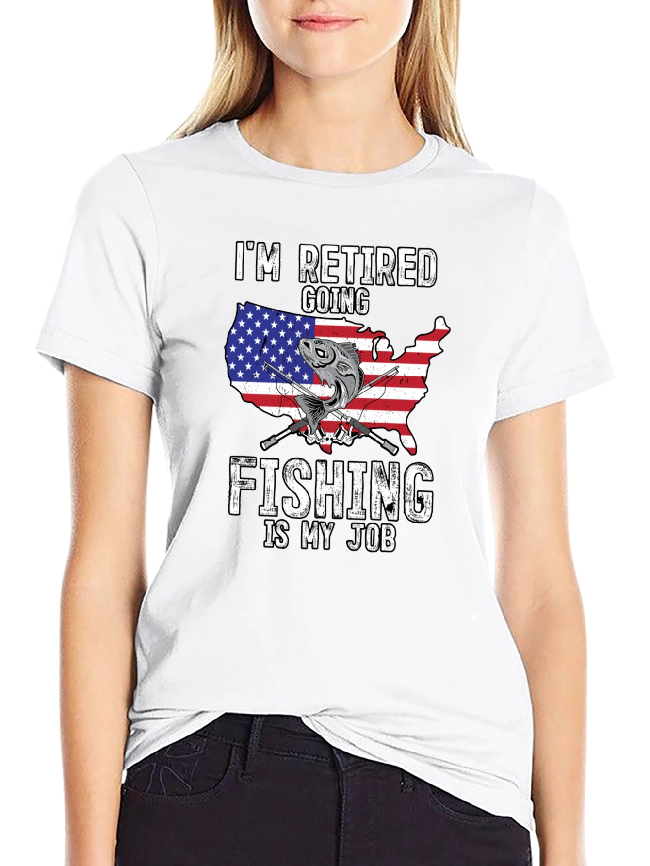 Retired Fishing T-Shirt - USA Design