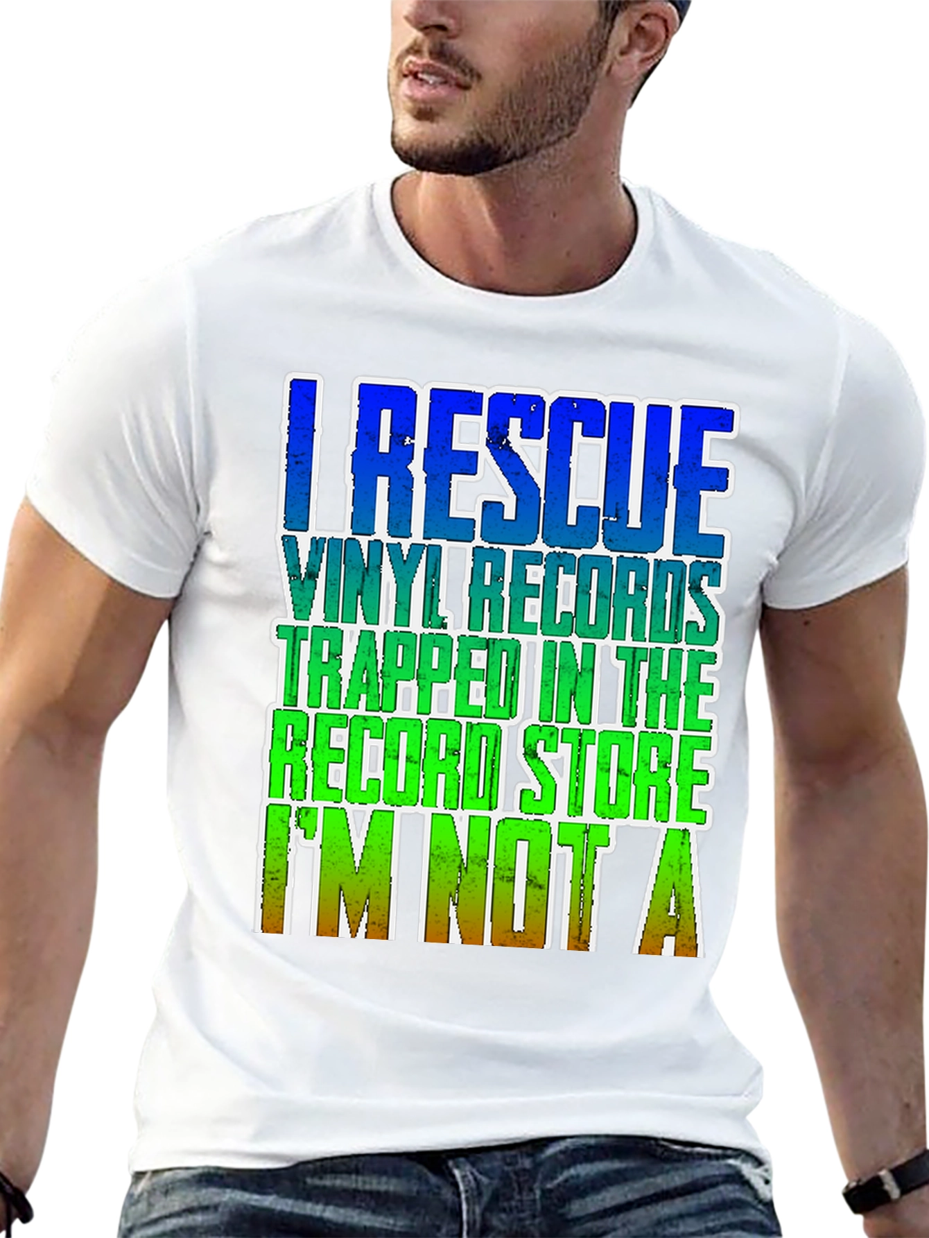 Vinyl Record Rescuer Graphic T-Shirt