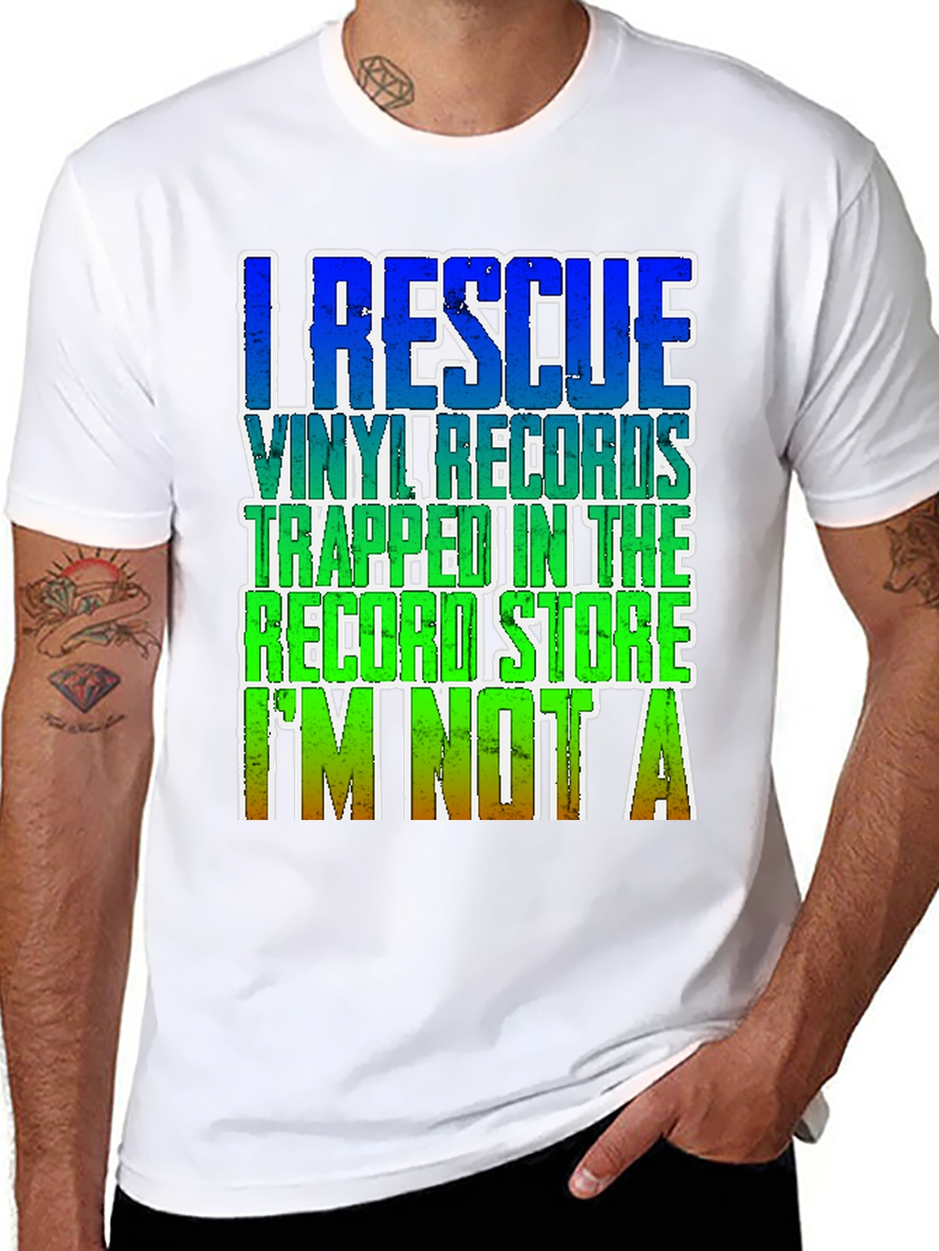 Vinyl Record Rescuer Graphic T-Shirt