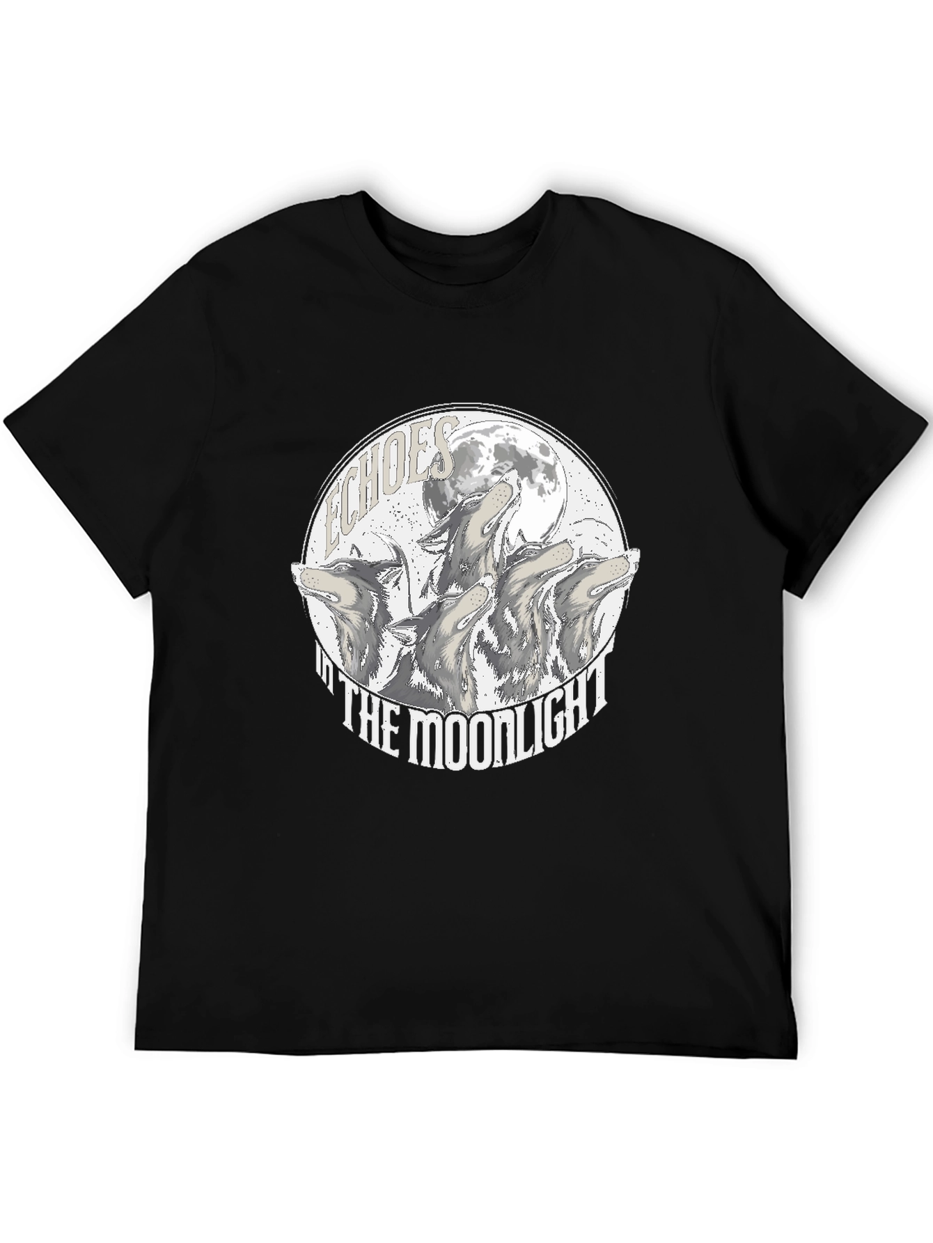 Echoes in the Moonlight Wolves Graphic Tee
