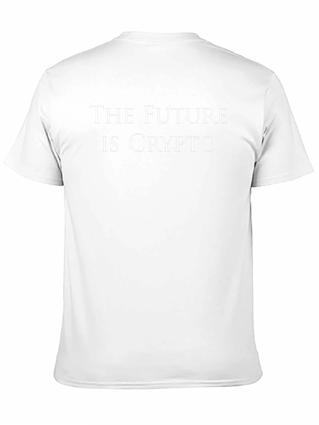 The Future is Crypto T-Shirt - Black Cotton Tee