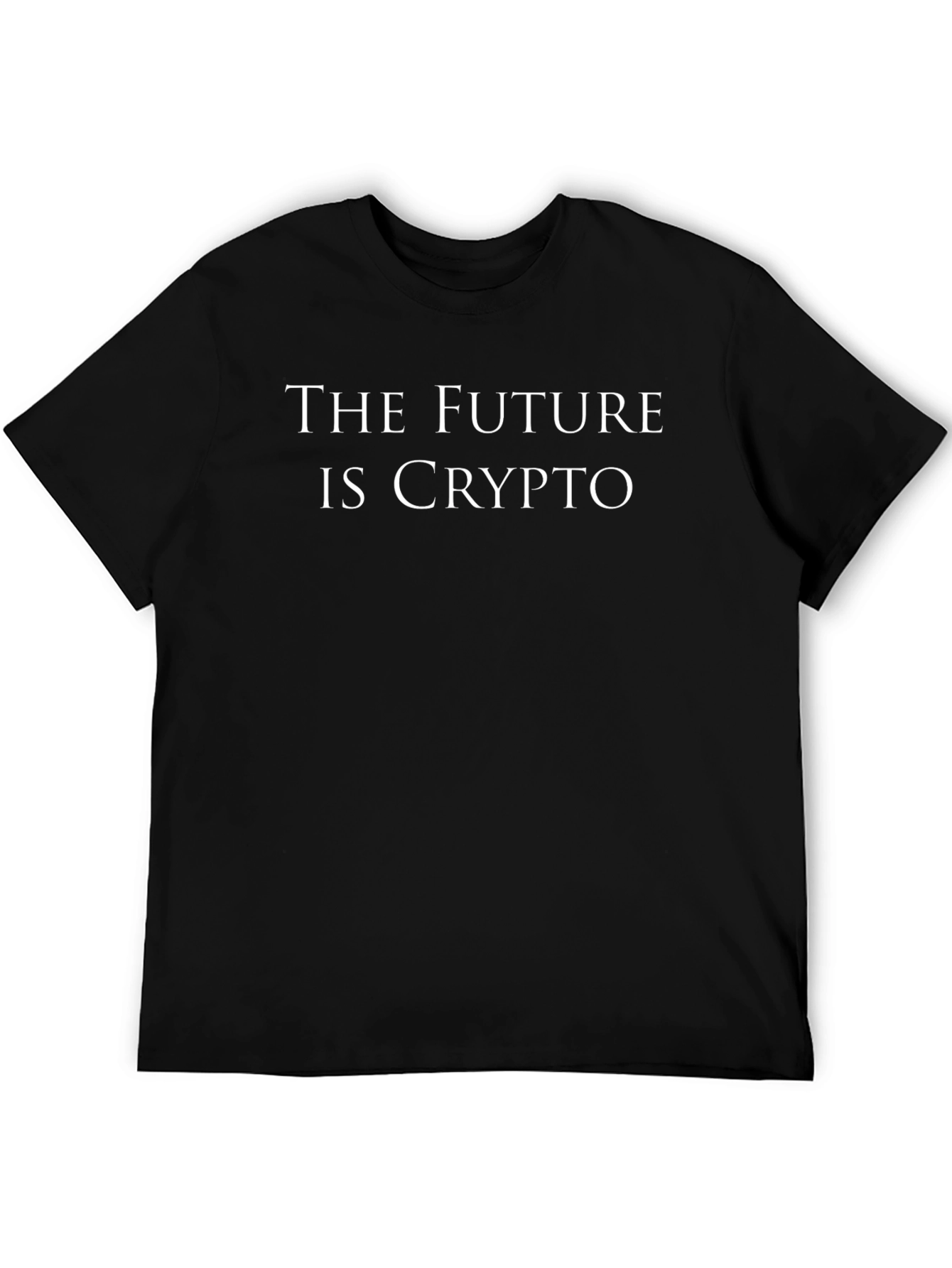 The Future is Crypto T-Shirt - Black Cotton Tee