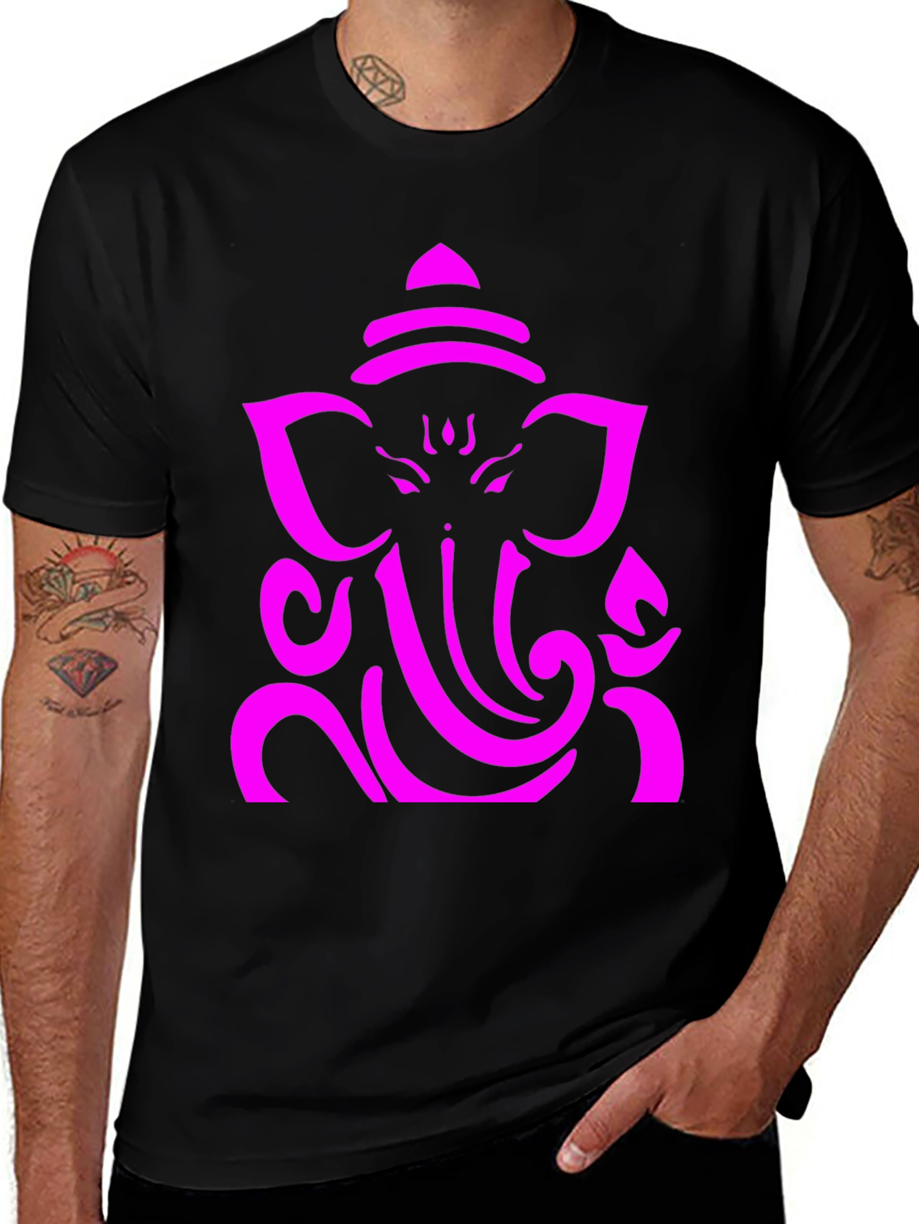 Ganesh Graphic Tee - Stylish Spiritual T-Shirt