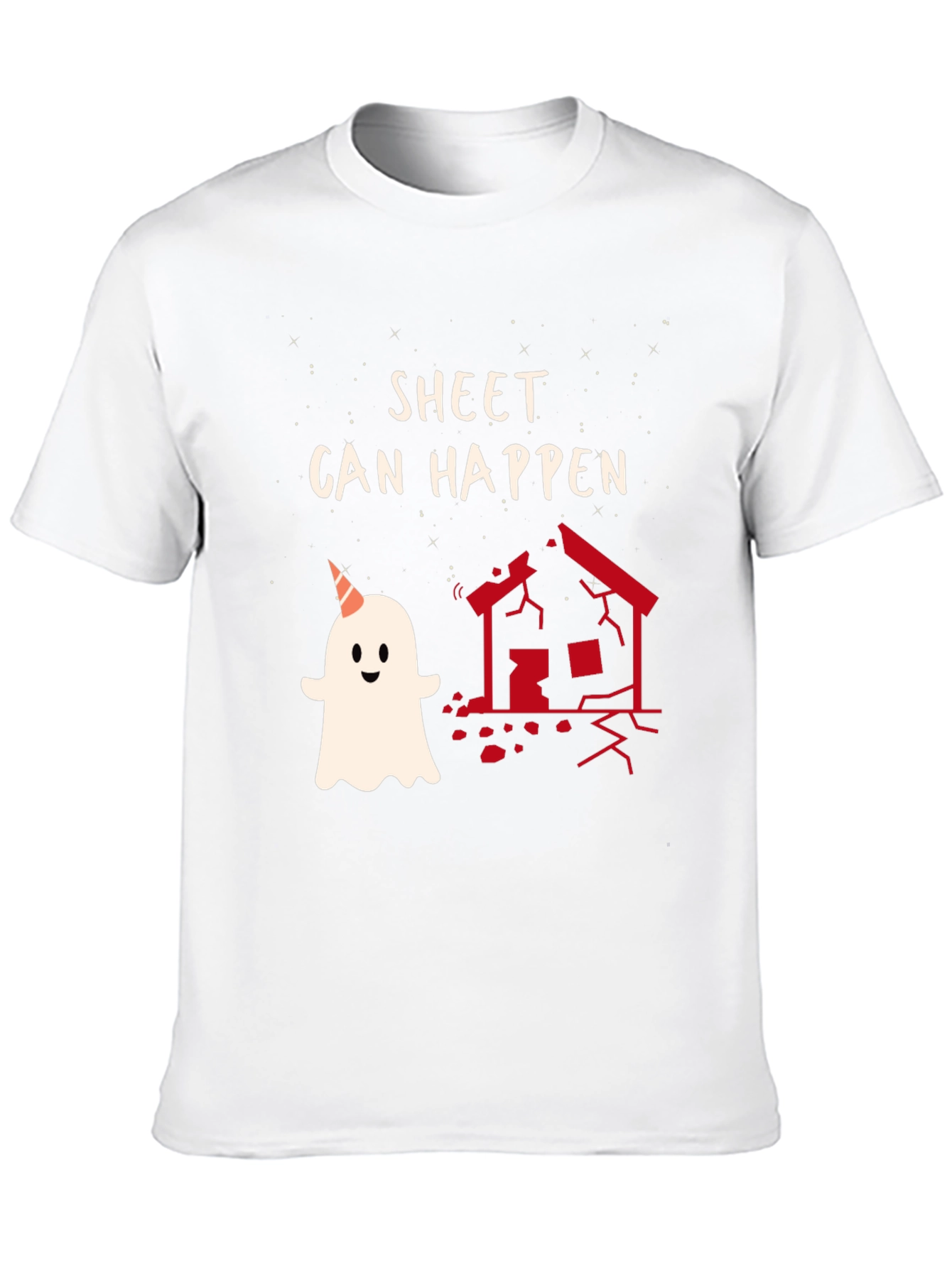 Sheet Can Happen Funny Ghost T-Shirt