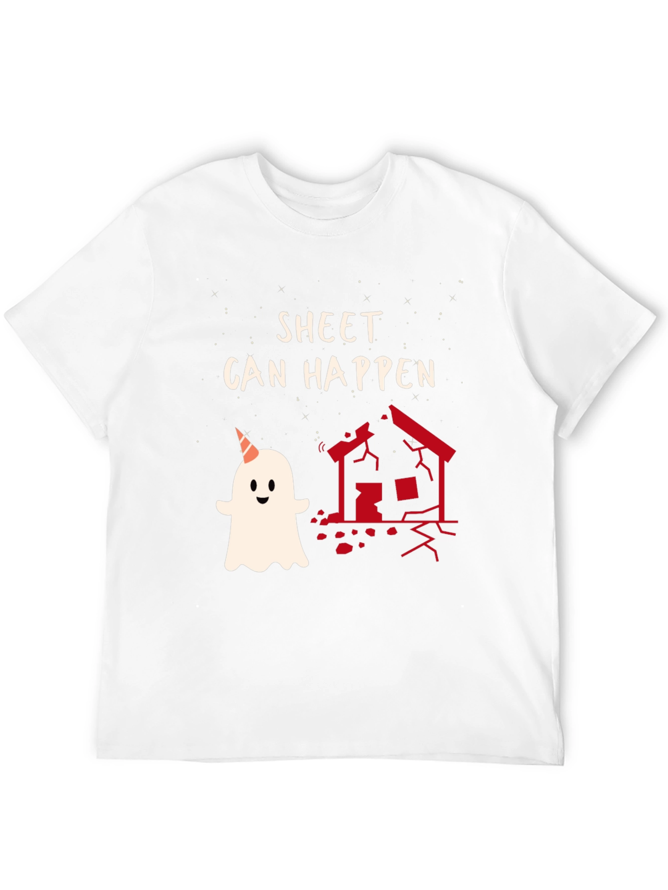 Sheet Can Happen Funny Ghost T-Shirt