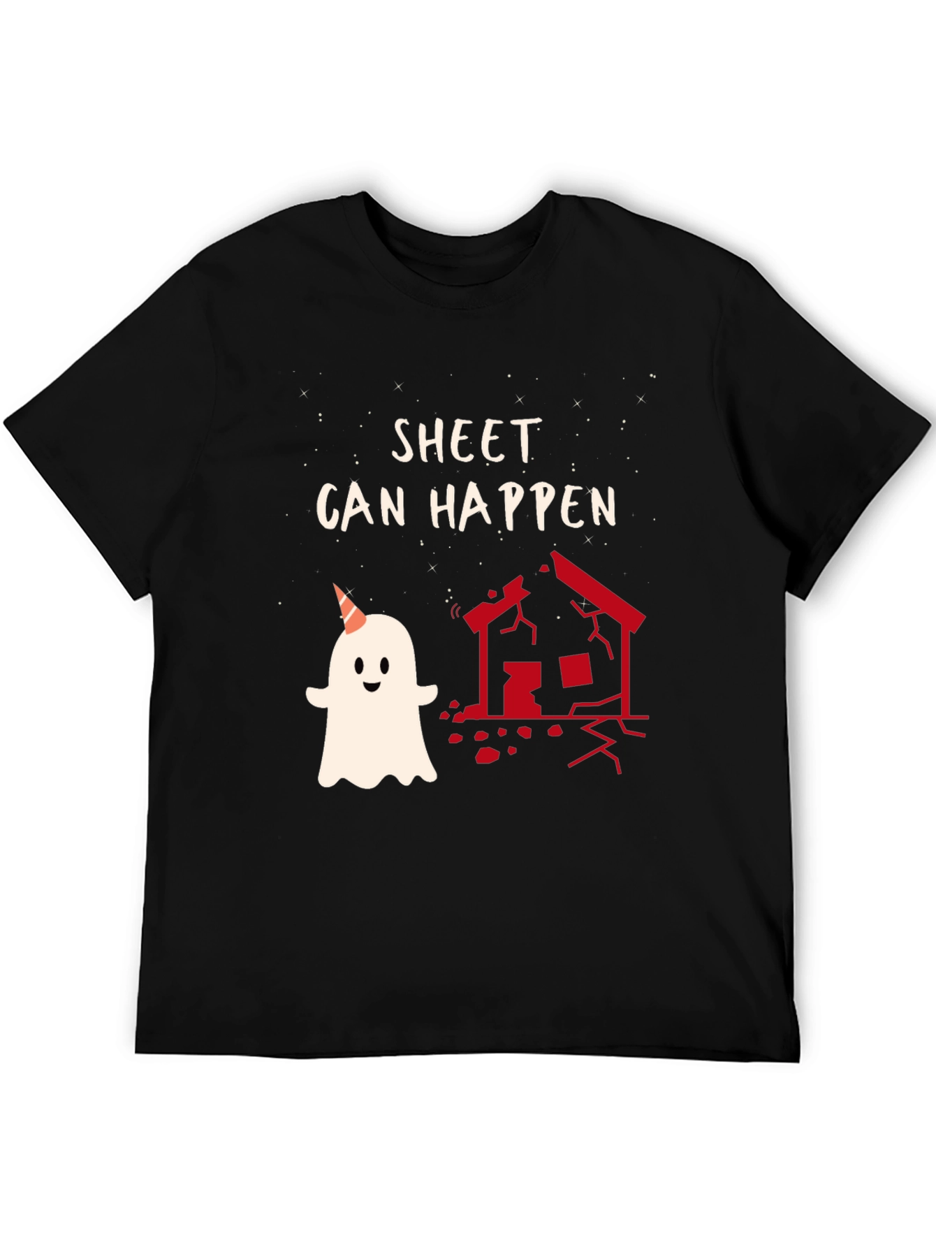 Sheet Can Happen Funny Ghost T-Shirt