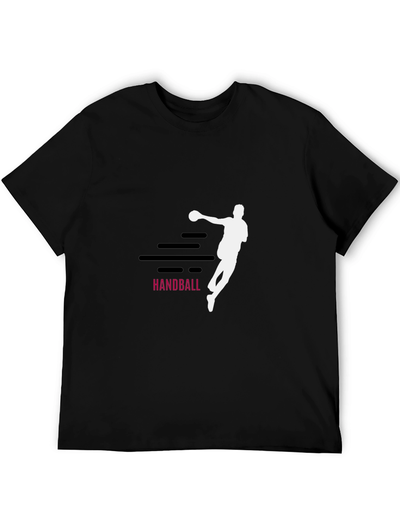 Handball Graphic Tee - Sporty Black T-Shirt