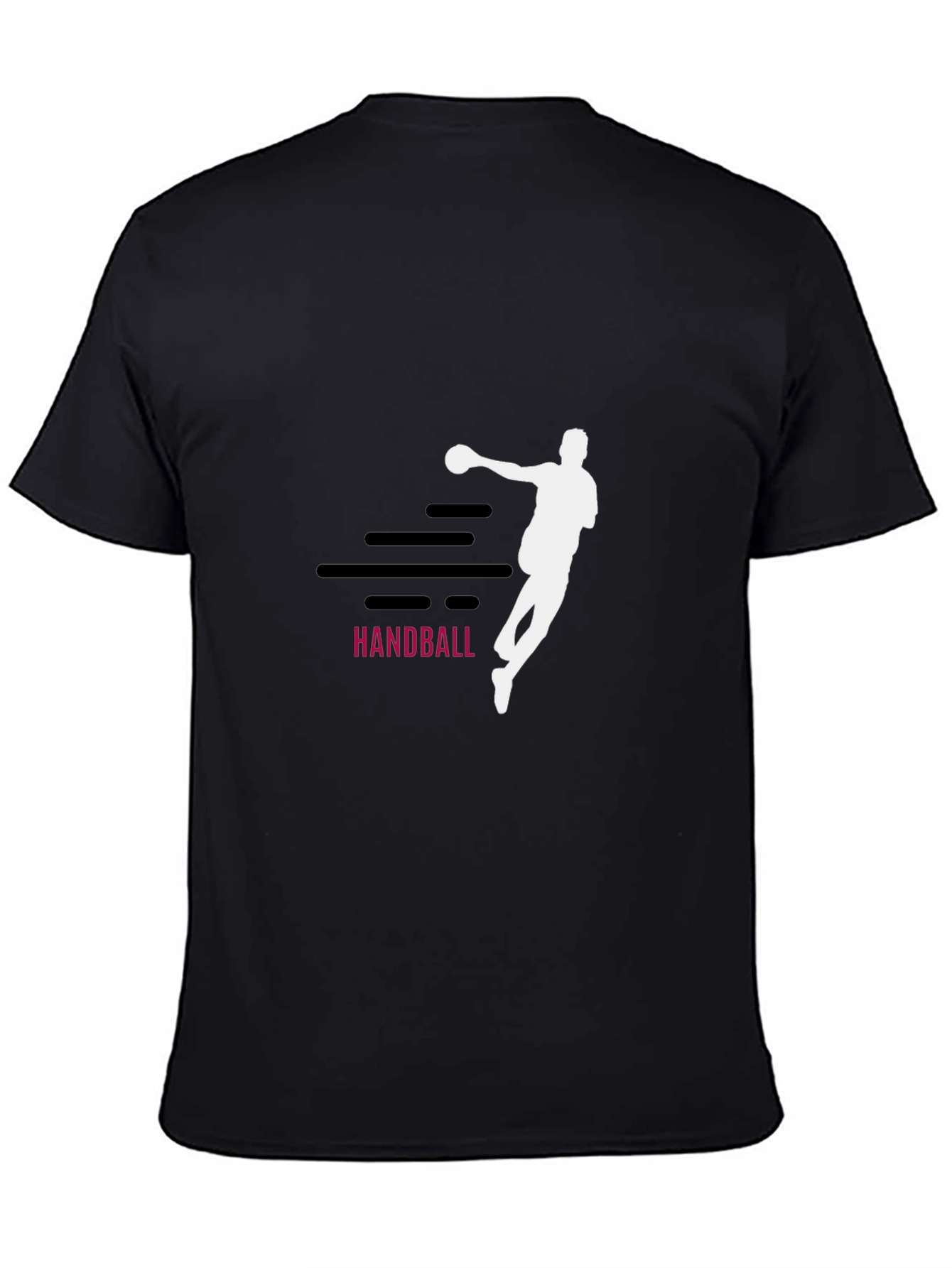 Handball Graphic Tee - Sporty Black T-Shirt
